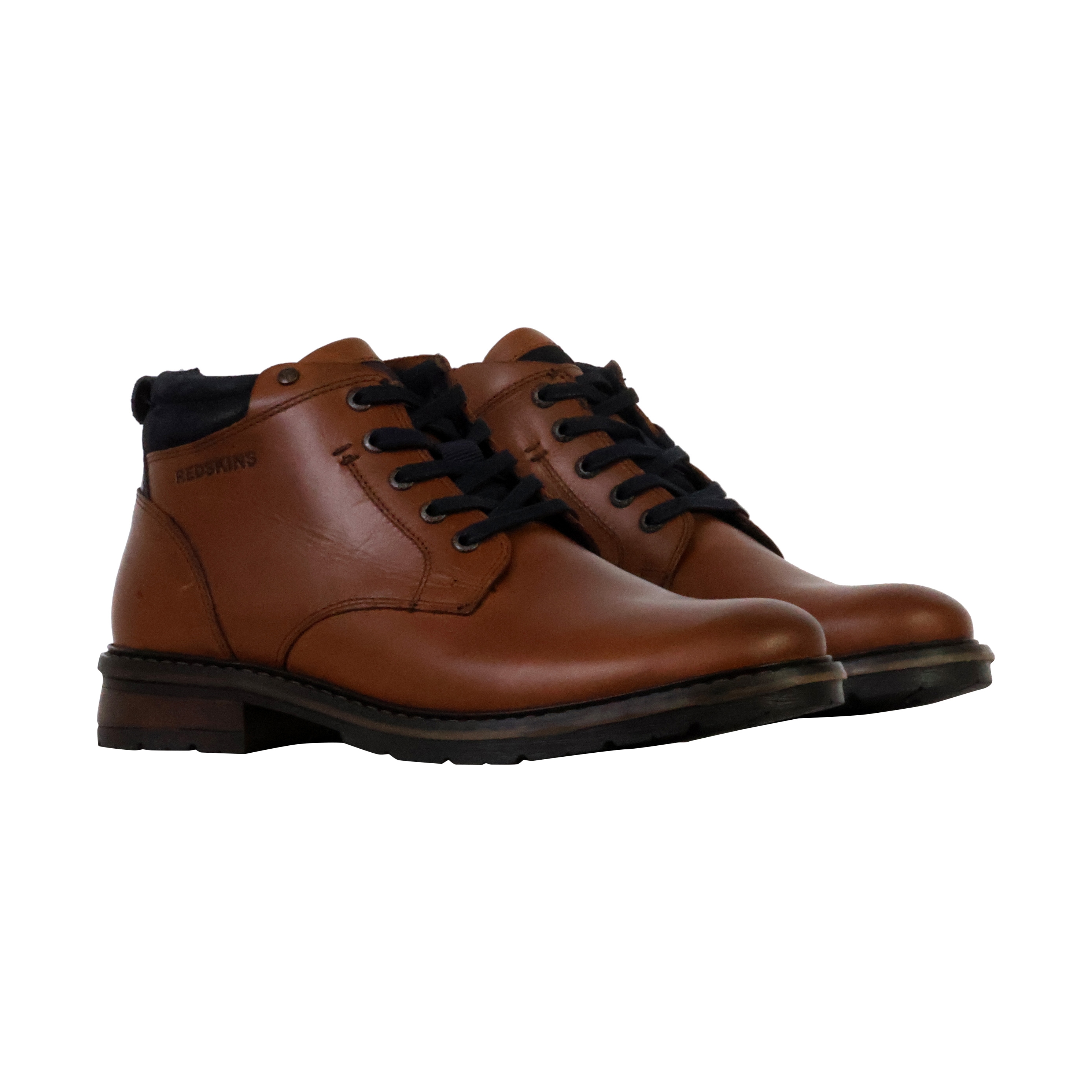Leather ankle boots Equilibra. REDSKINS Brown