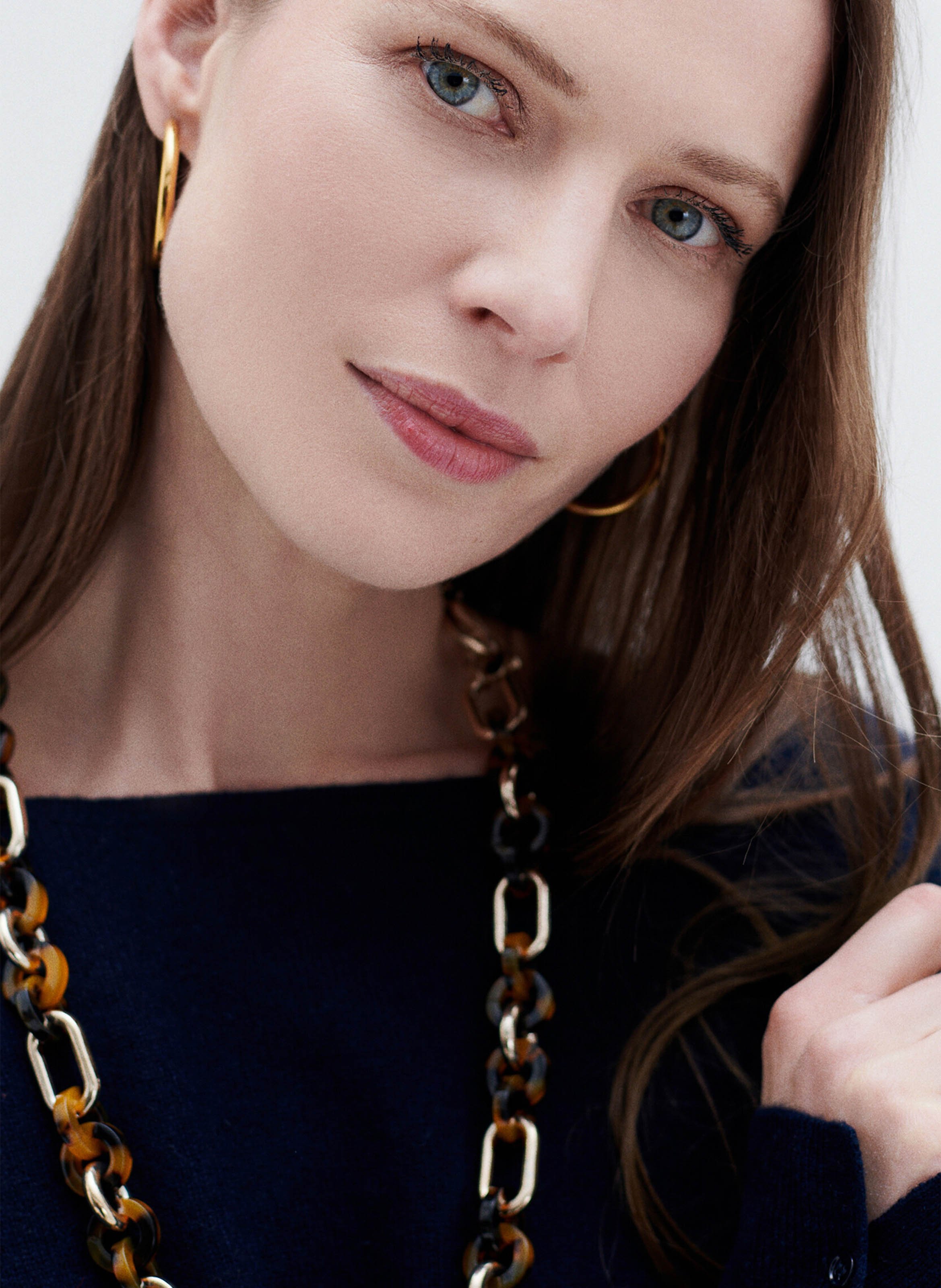 Straight boat-neck sweater CAROLL Blue