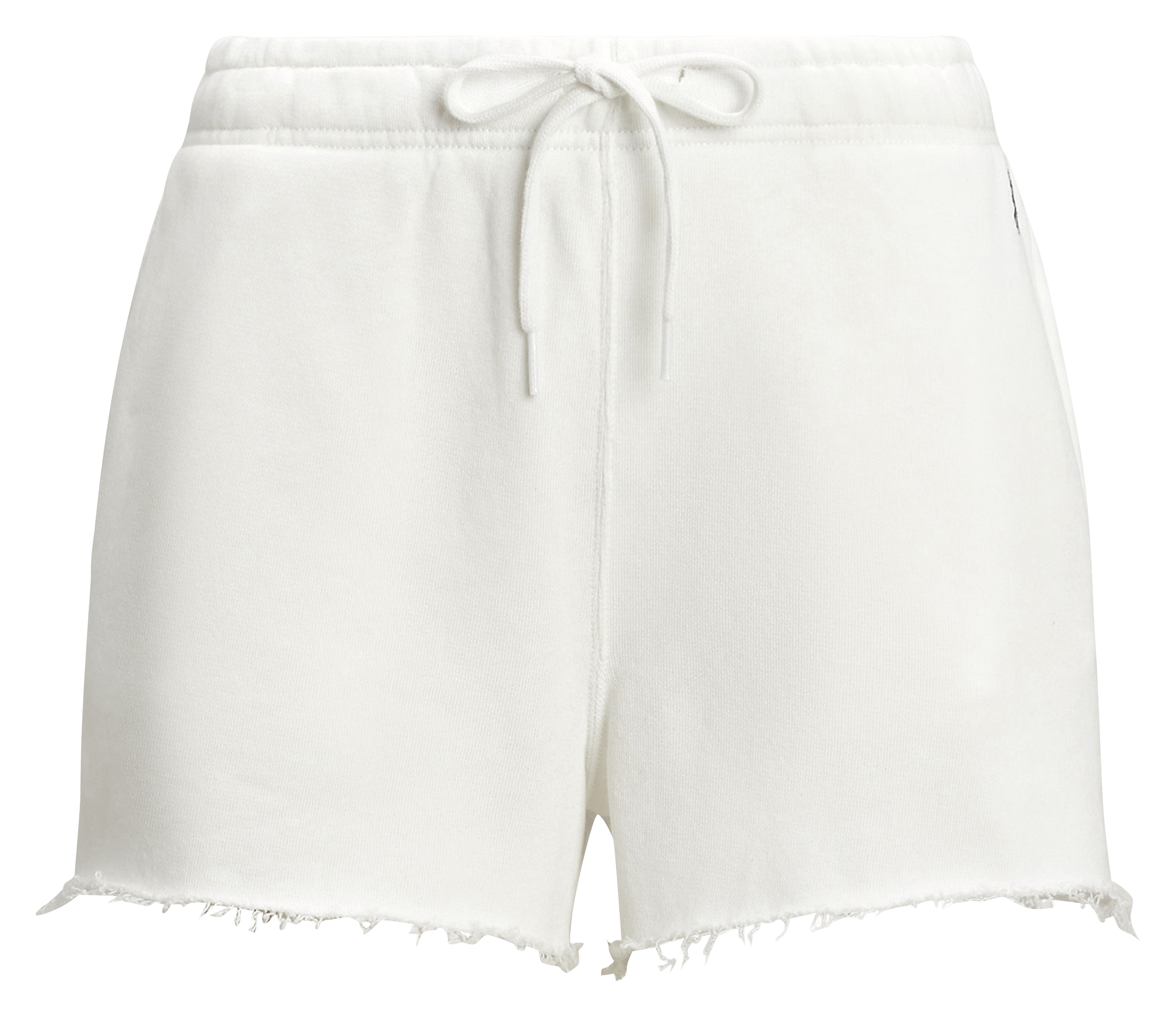 Pantalón corto recto de mezcla de algodón bordado POLO RALPH LAUREN Blanco