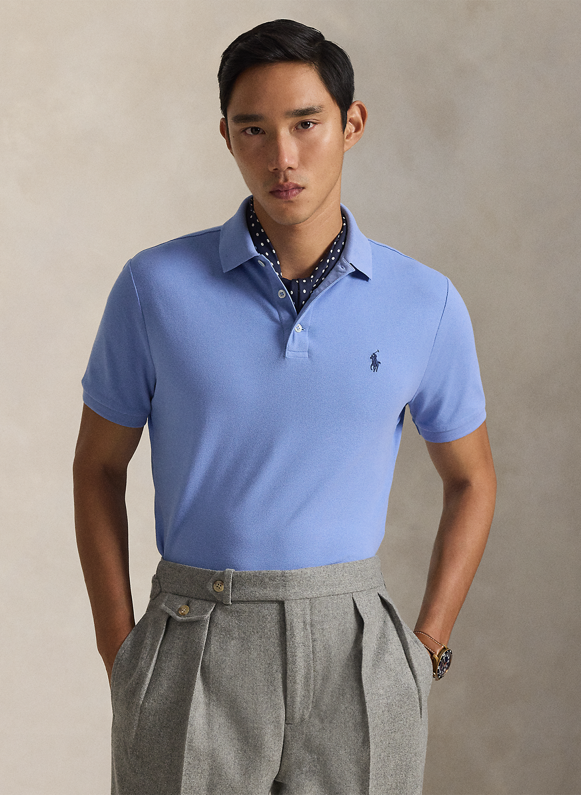 Poloshirt aus Baumwoll-Mix, Slim Fit POLO RALPH LAUREN
