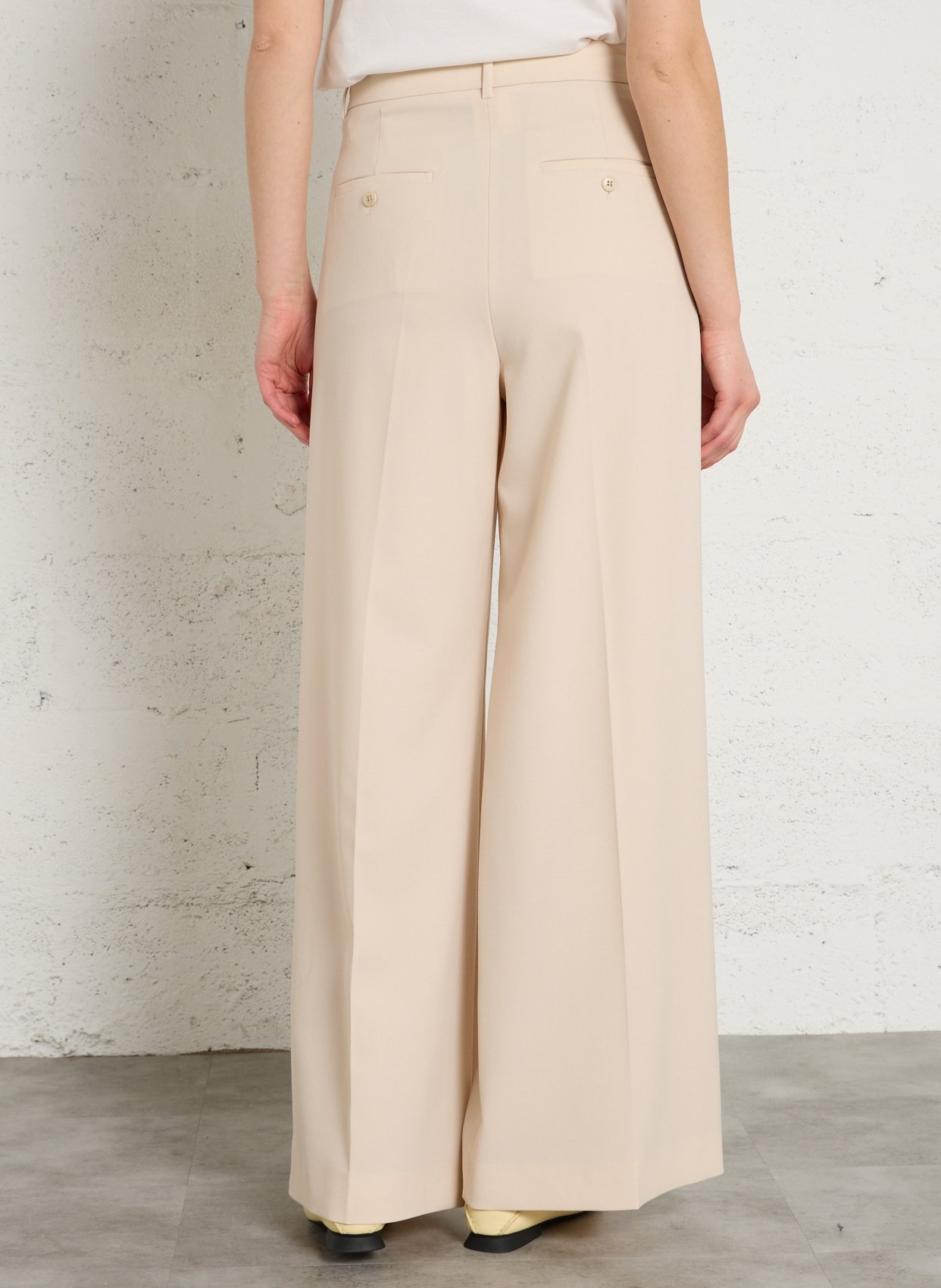 Wijde broek MAX MARA WEEK END Wit