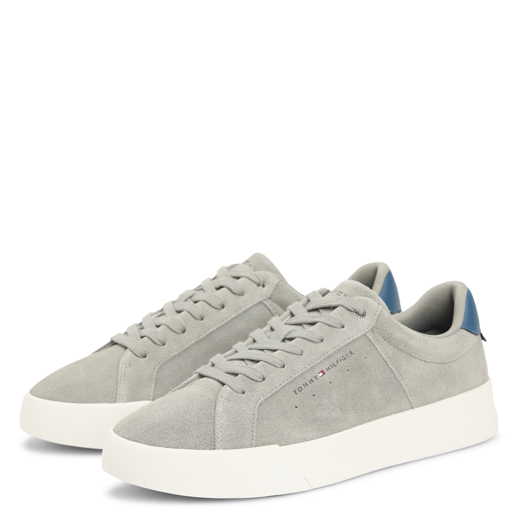 Lage sneakers van suèdeleer TOMMY HILFIGER Grijs