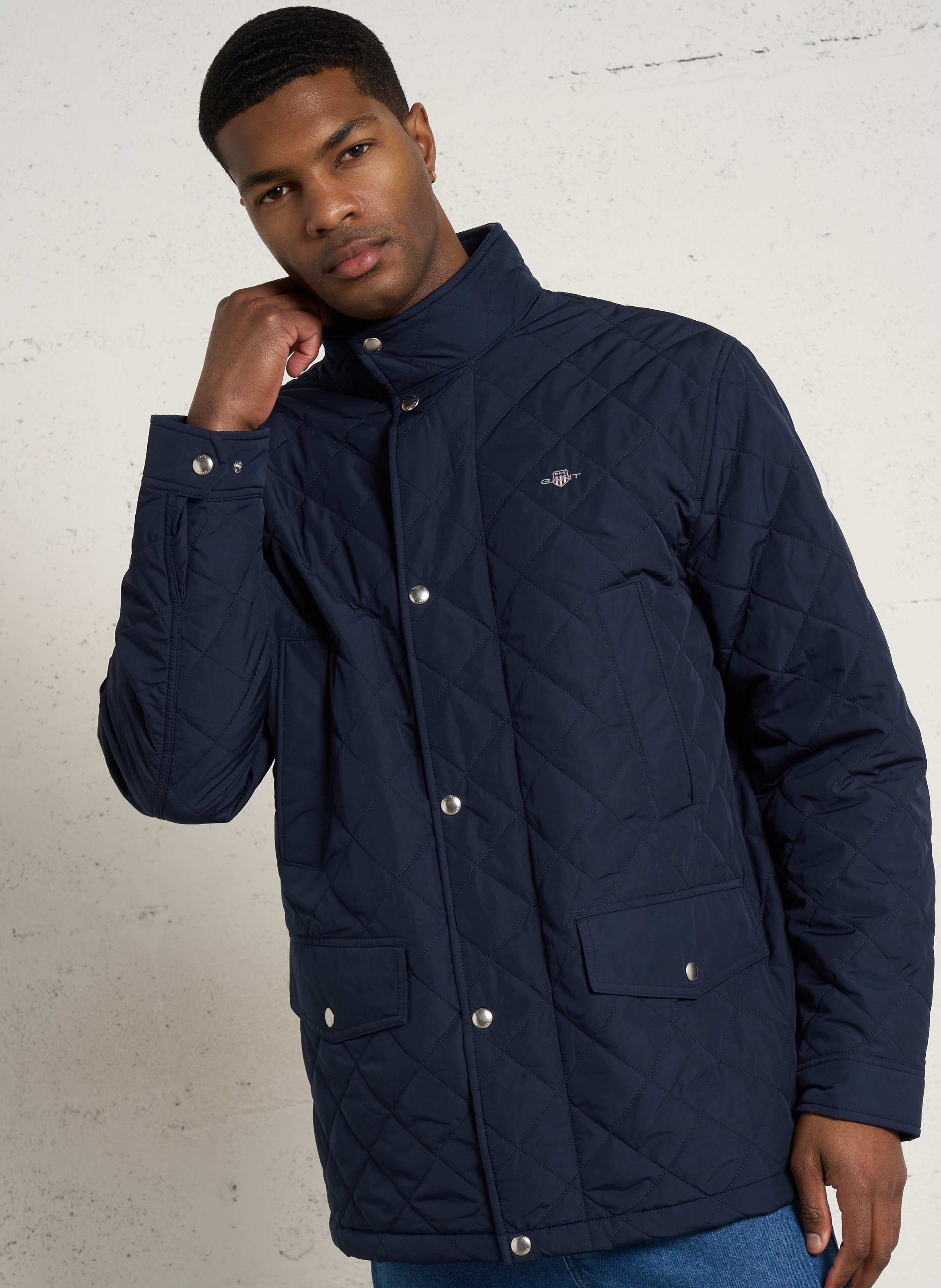 Veste droite matelassée unie GANT Bleu