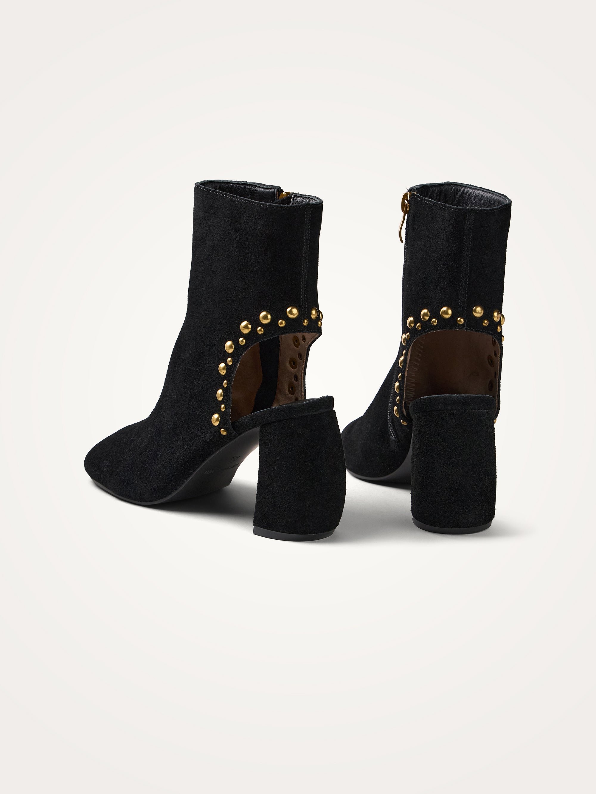 Half-moon heel ankle boots VANESSA WU Black