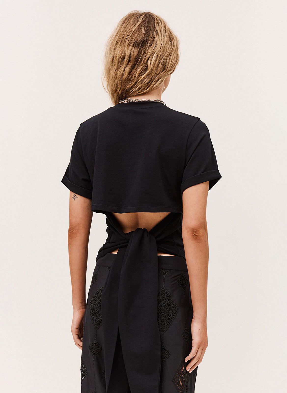 Effen T-shirt BA&SH Zwart