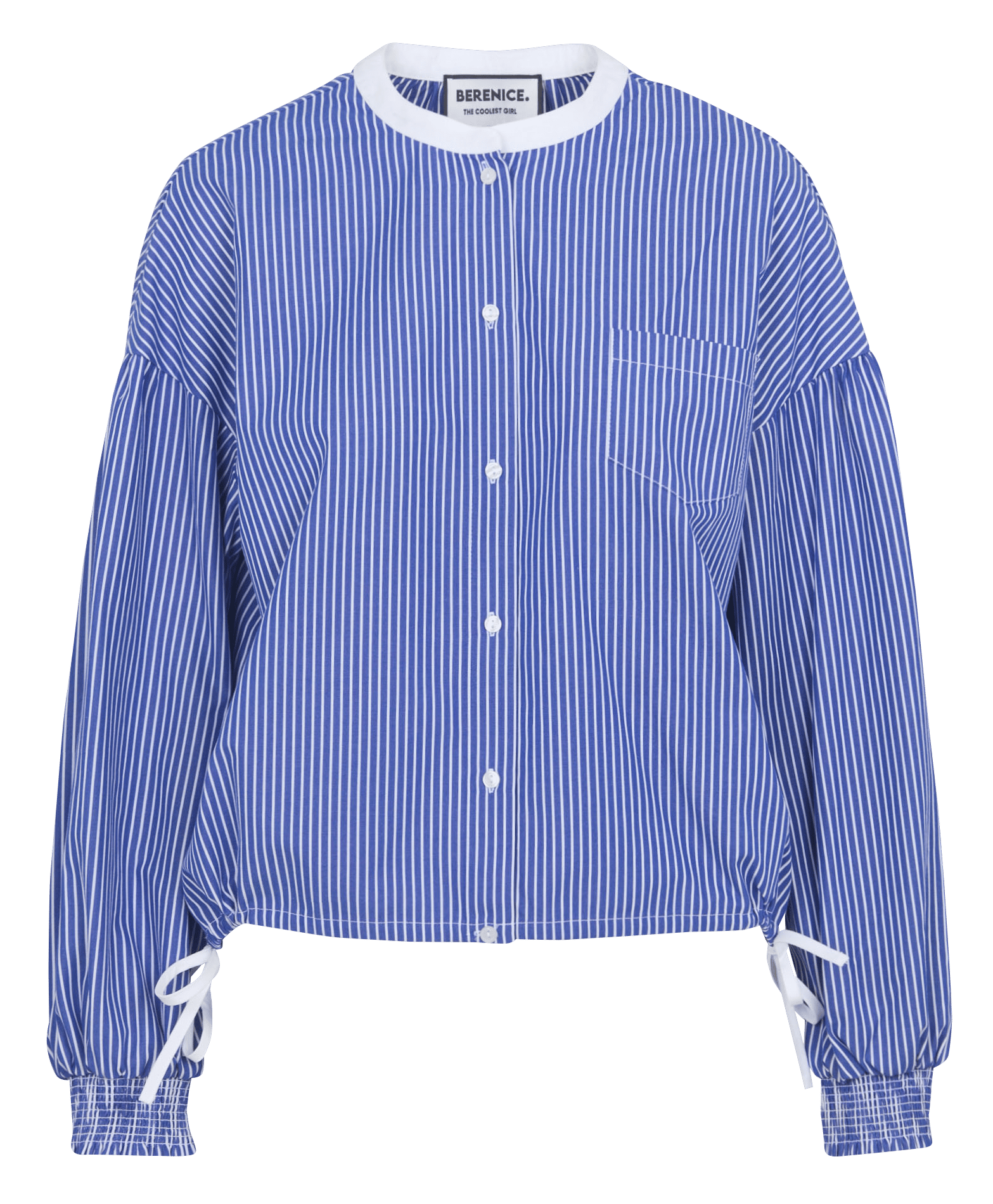 Blouse à rayures col classique BERENICE Bleu