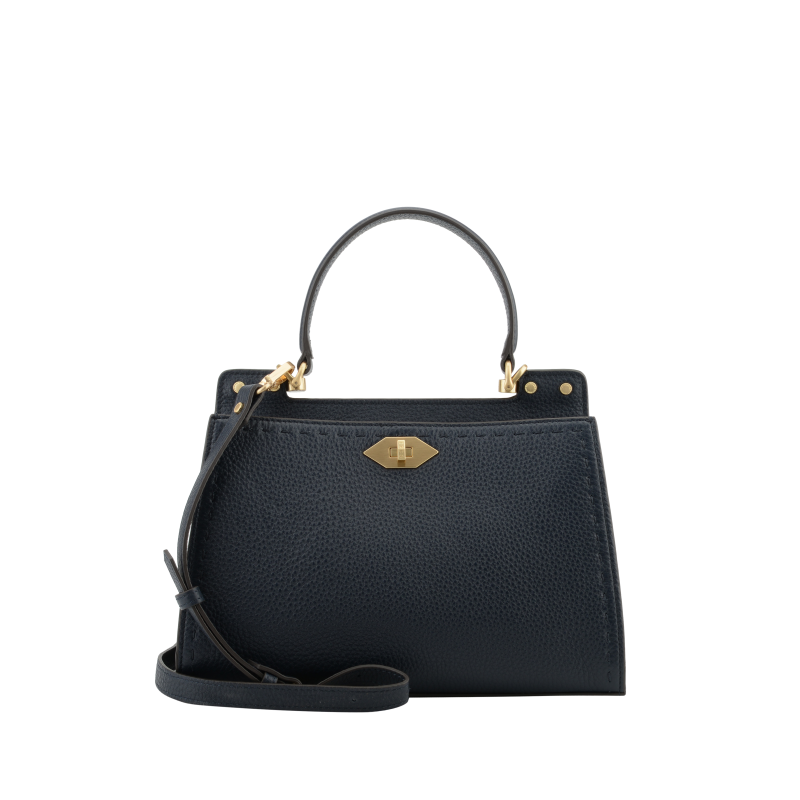 Handbag in calfskin POURCHET