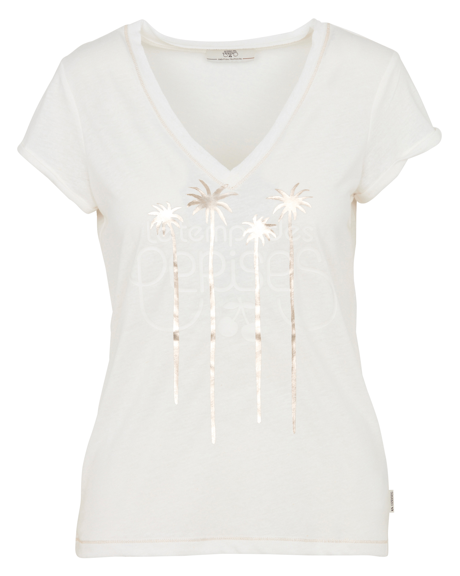 Straight V-neck T-shirt LE TEMPS DES CERISES