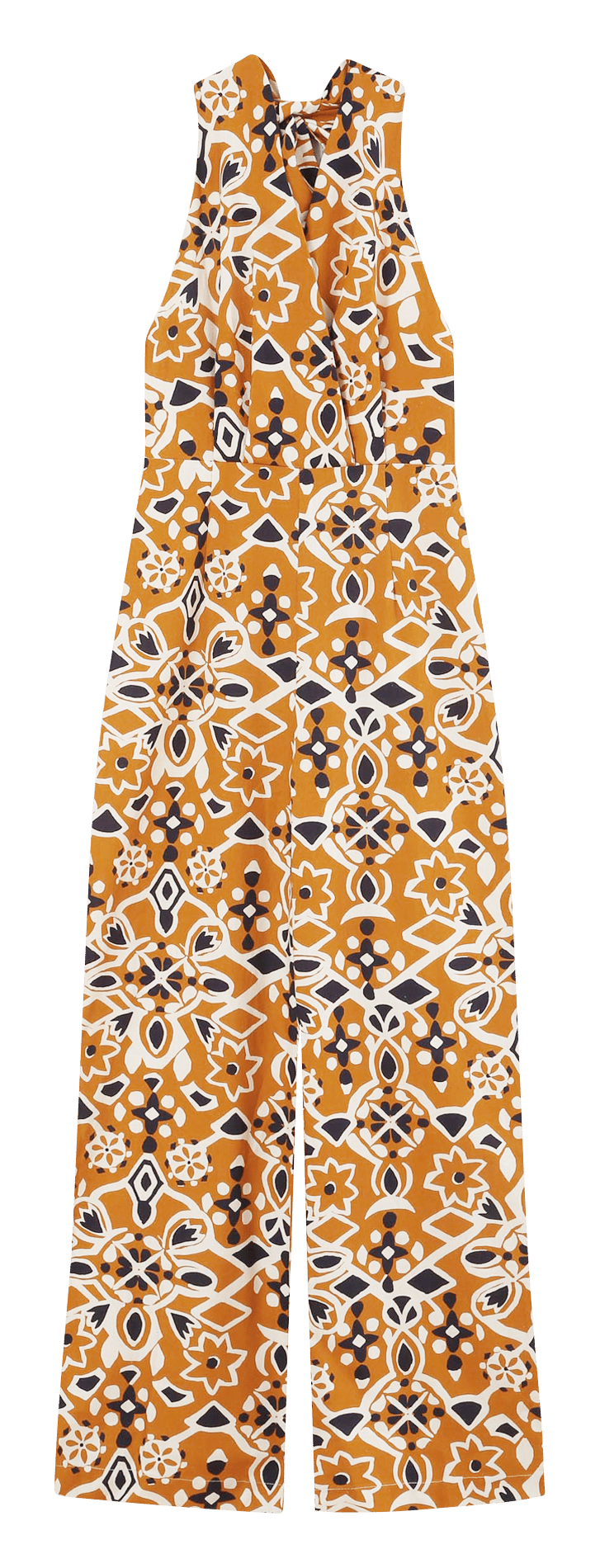 Bedruckter Jumpsuit mit offenem Rücken GRACE ET MILA Orange