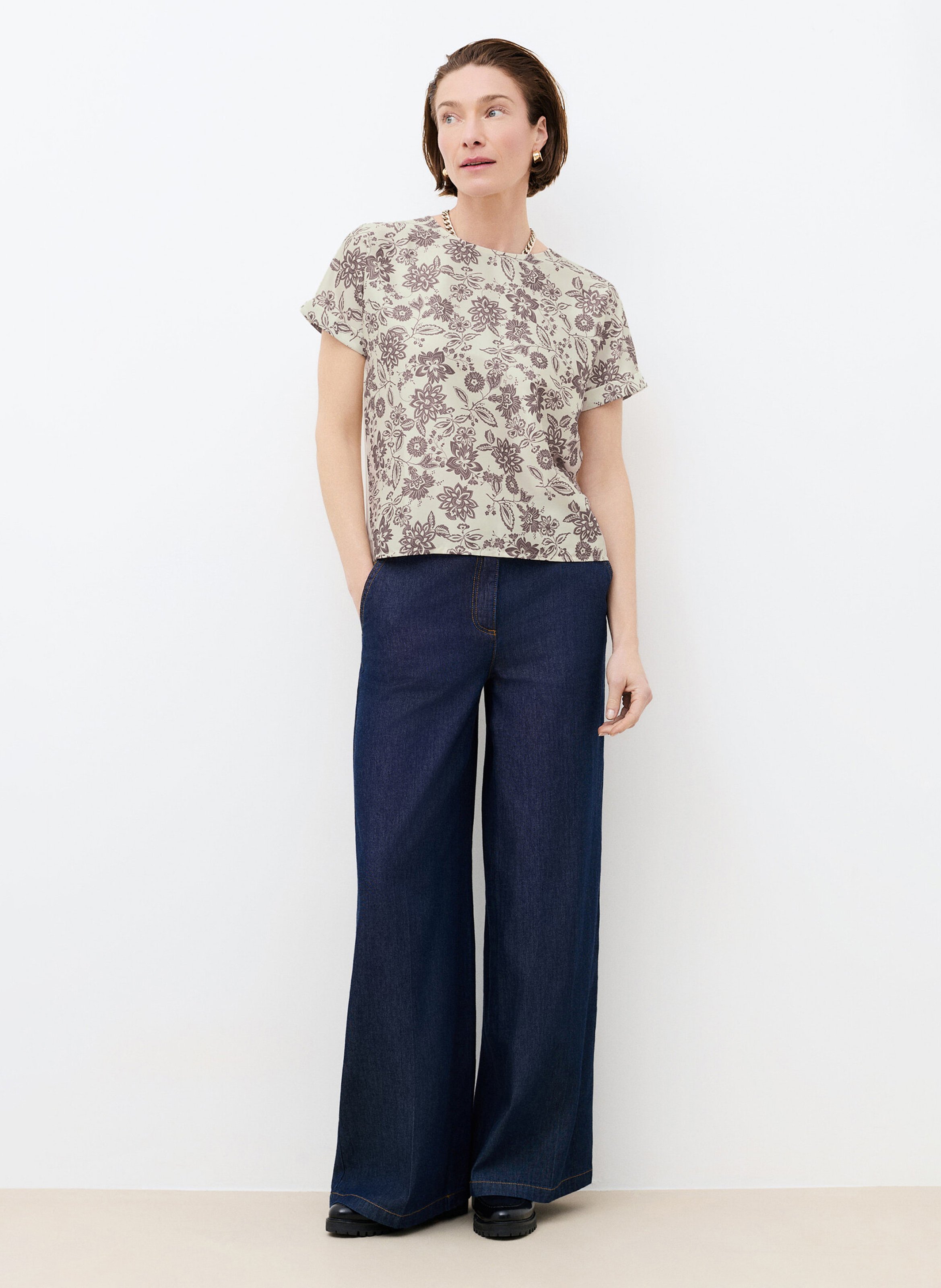 T-shirt met print CAROLL Bruin
