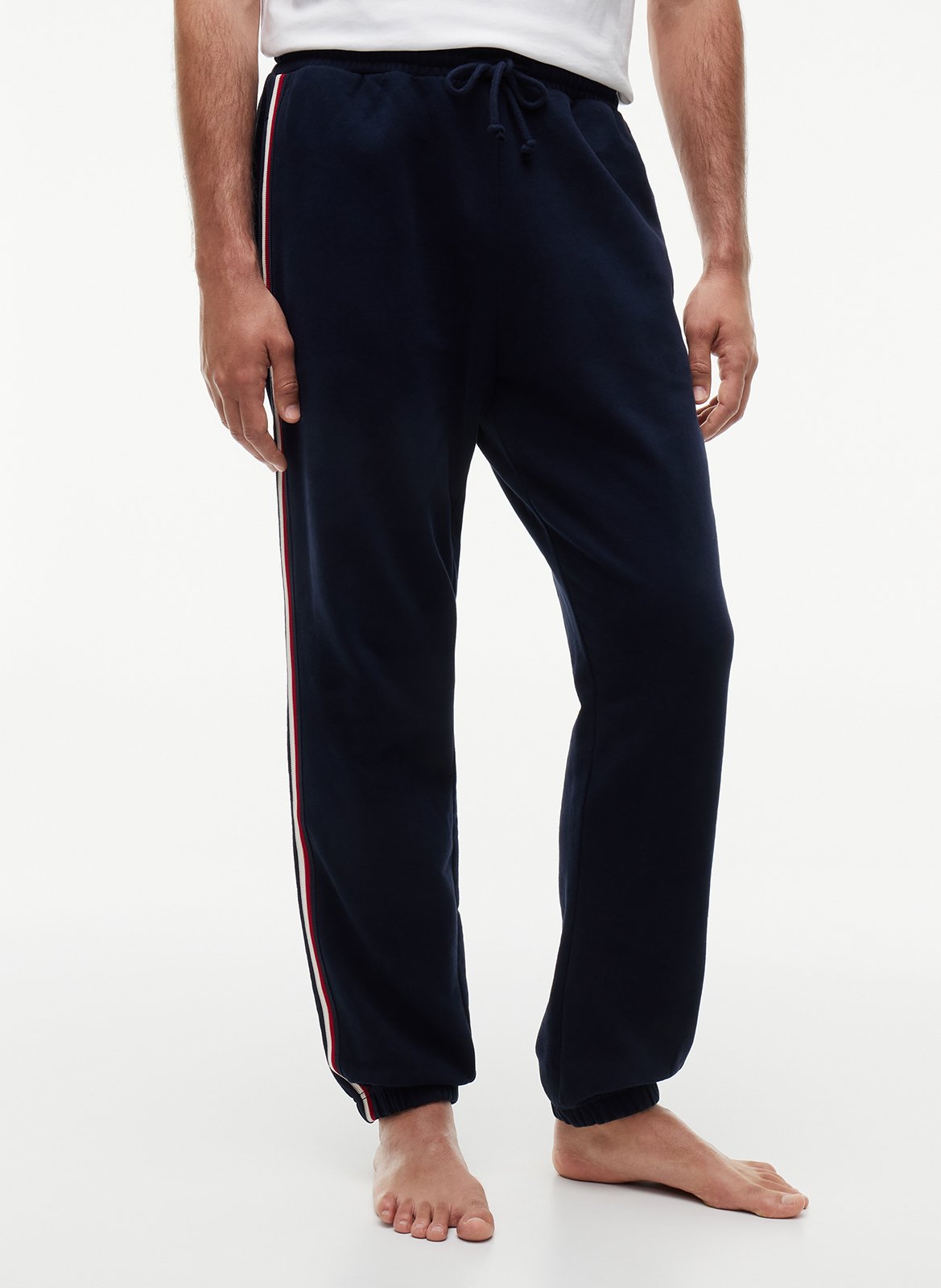 Gerade geschnittene Jogginghose mit enger Passform am Saum TOMMY HILFIGER Blau