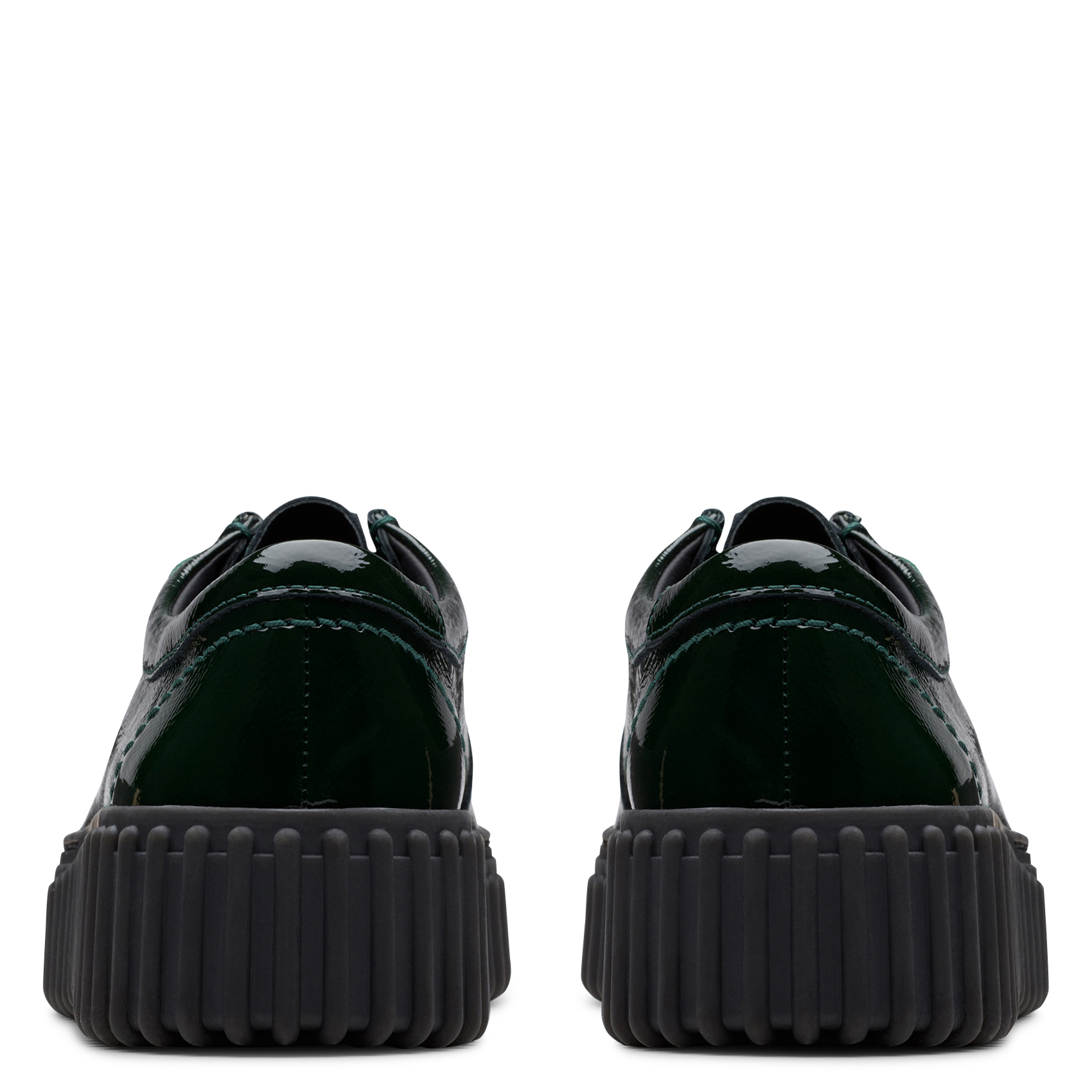 Lakleren enkellaarzen CLARKS Groen