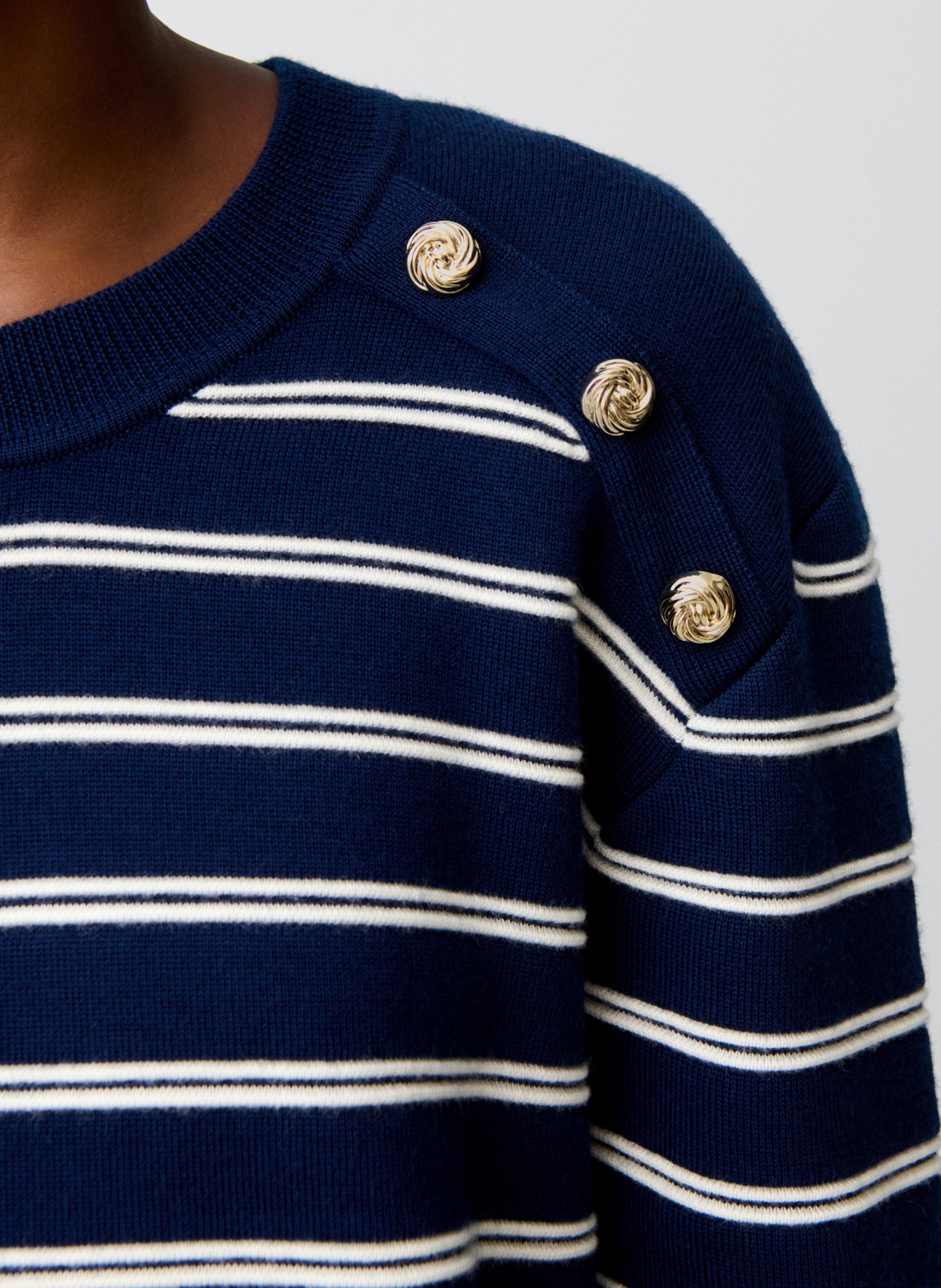 Pull droit en laine mélangée CLAUDIE PIERLOT Multicolore