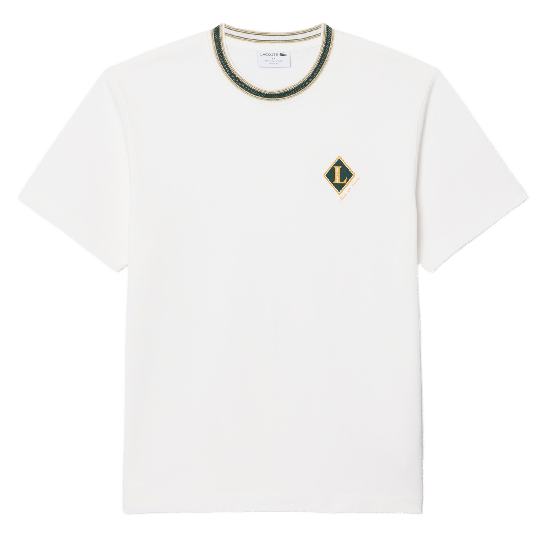Cotton logo t-shirt LACOSTE Grey