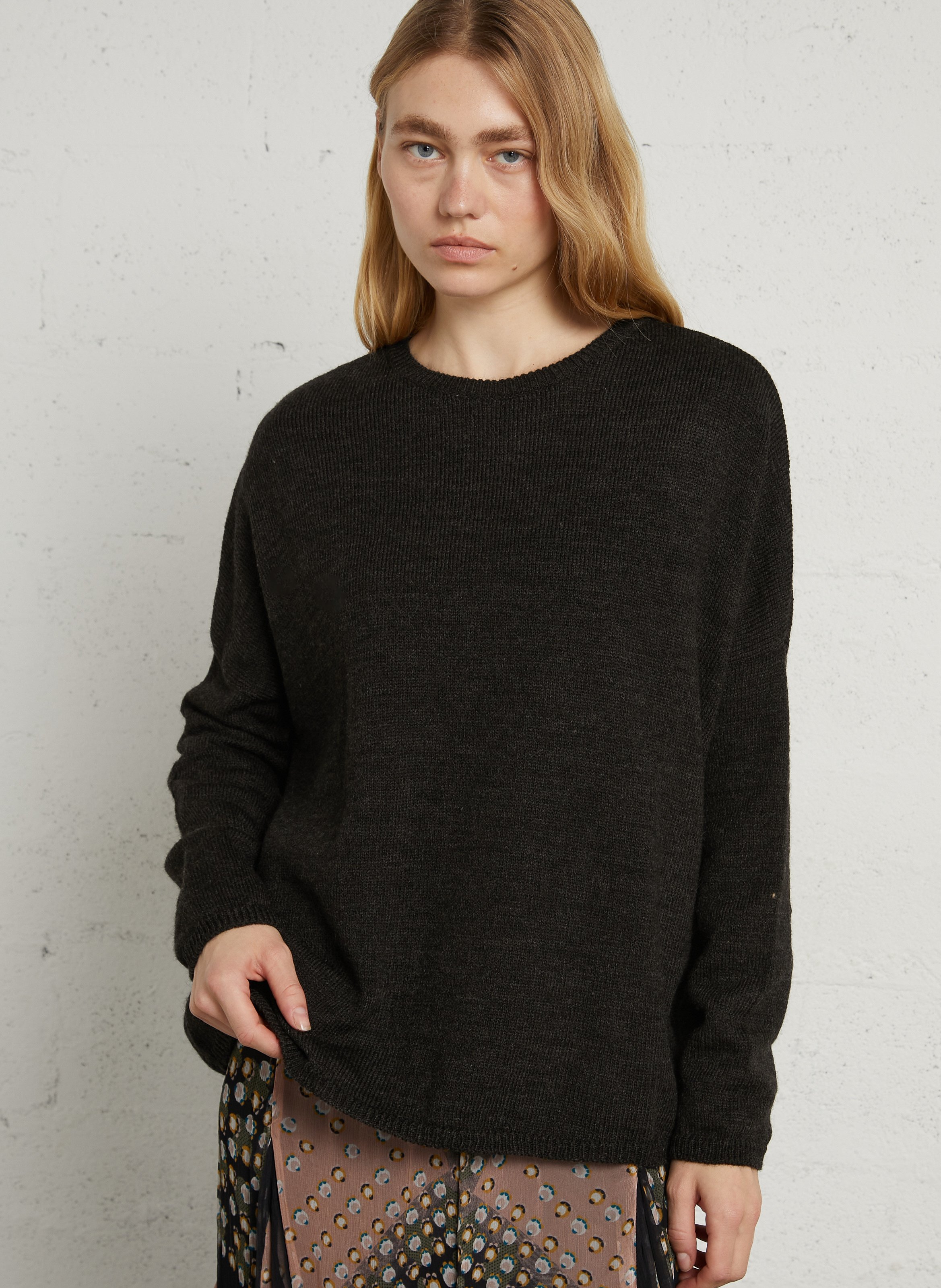 Round-neck wool-blend sweater MASSCOB