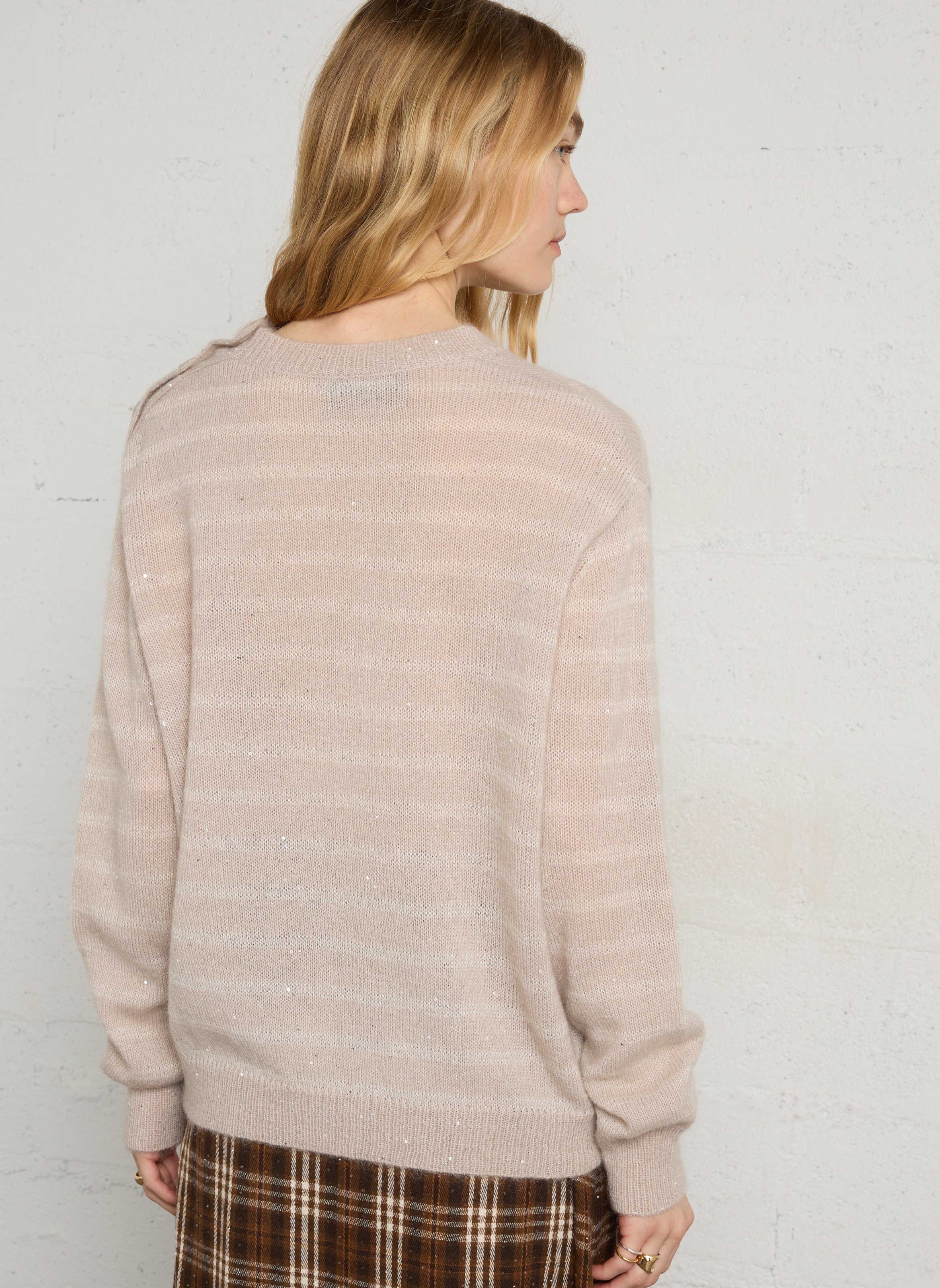 Oversized trui | wolblend BERENICE Beige