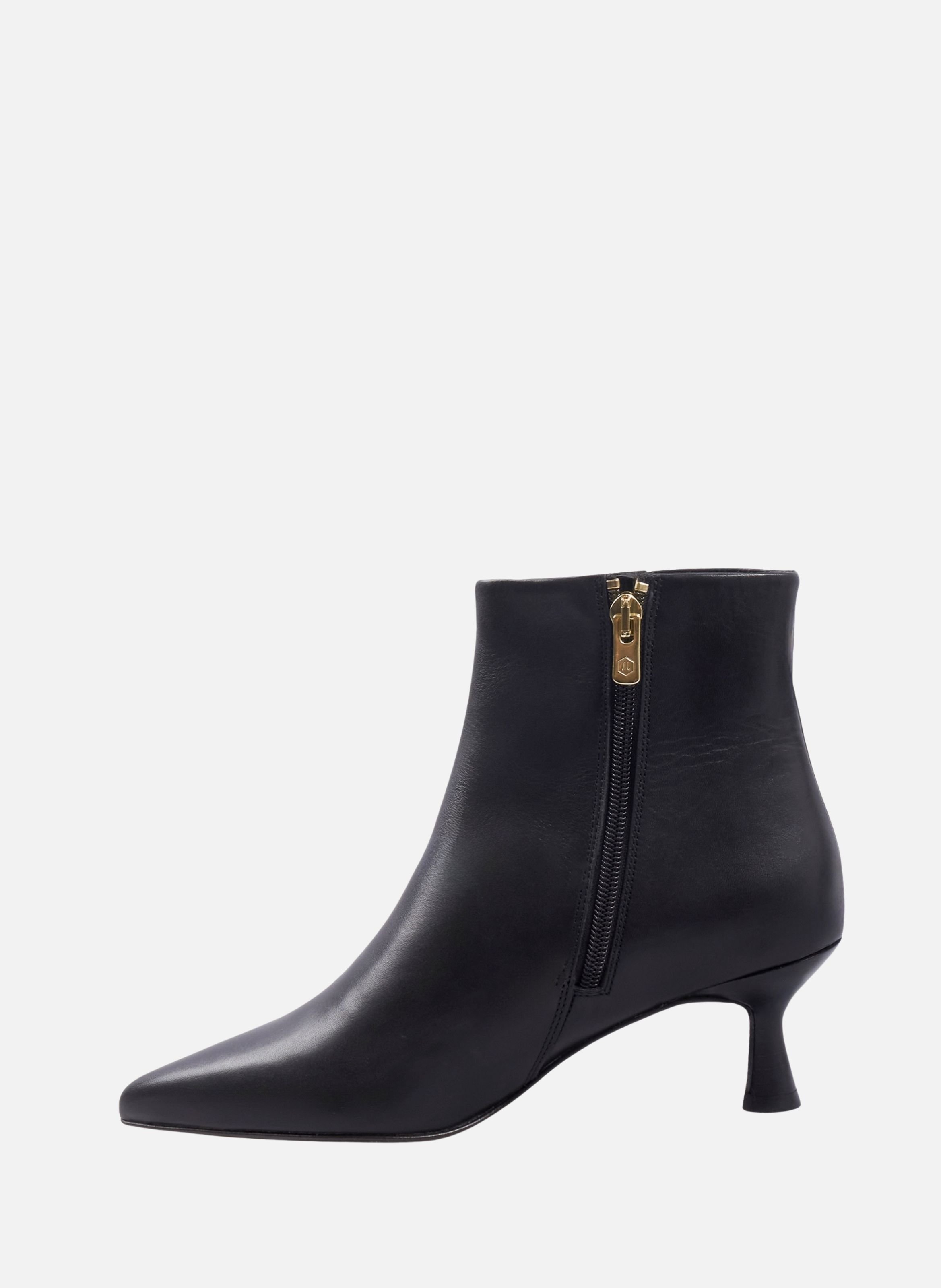 BOTTINES POINTUES ISAURE leather JULES & JENN Black
