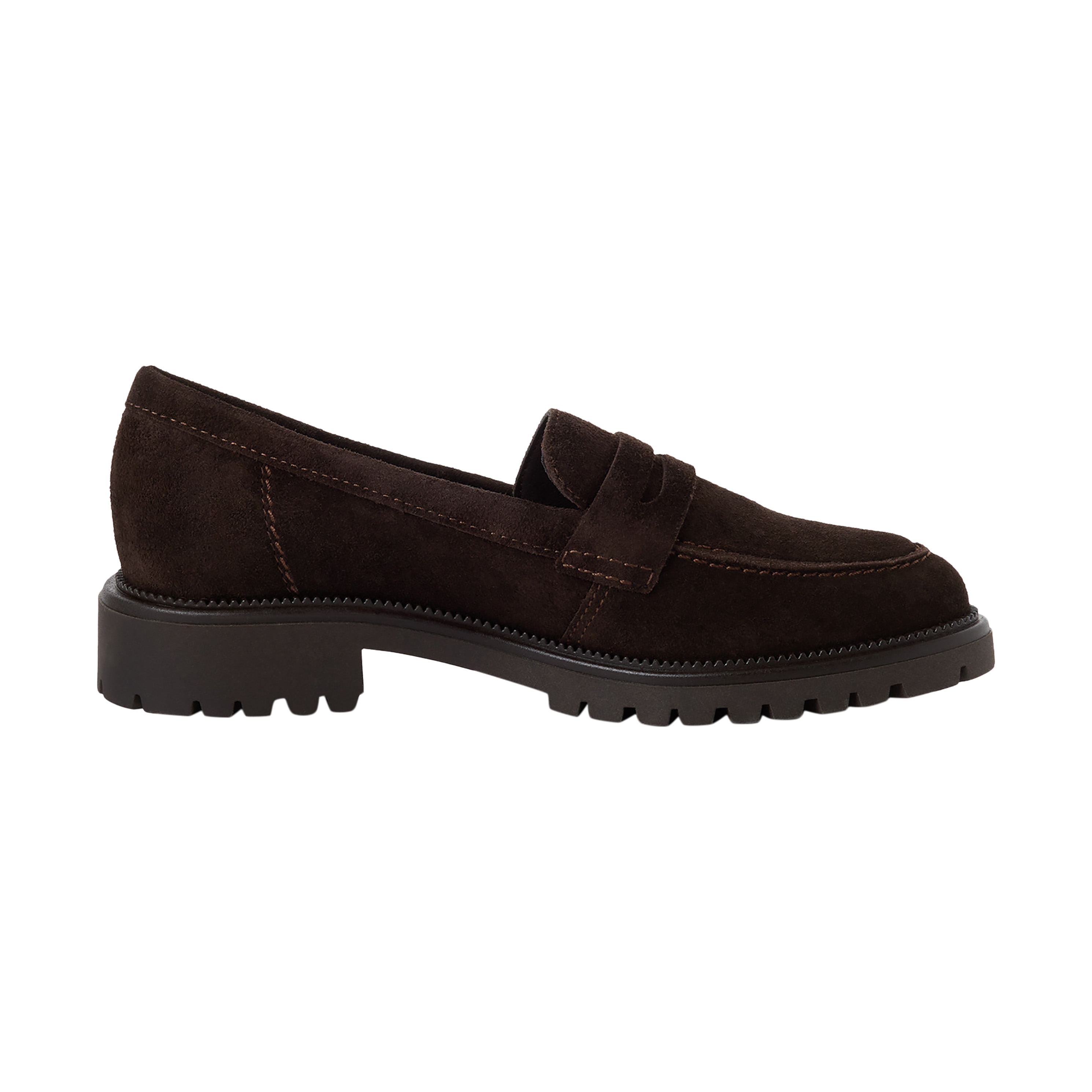 Leather heeled loafers TAMARIS