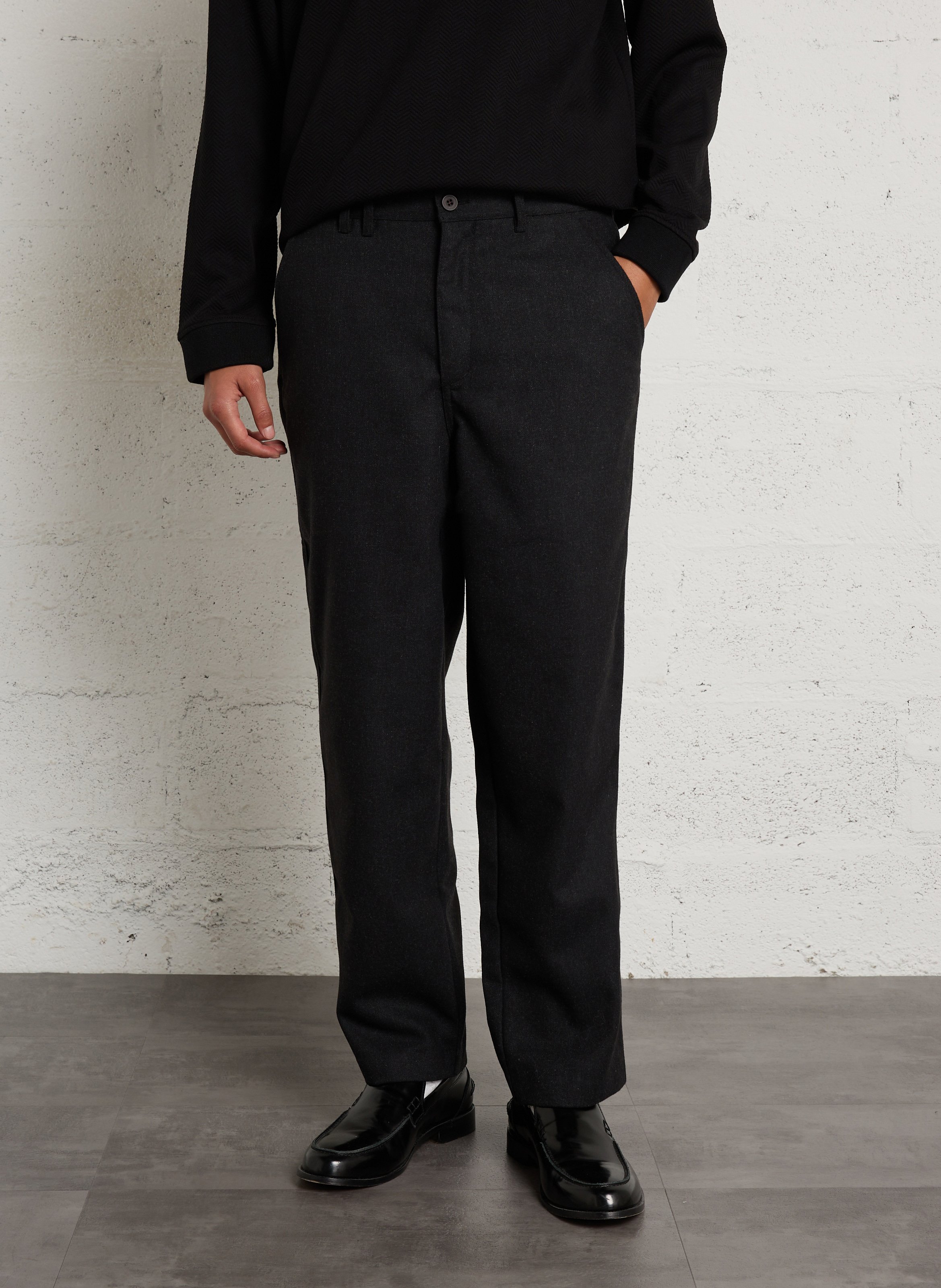 Pantalon droit uni FARAH Noir