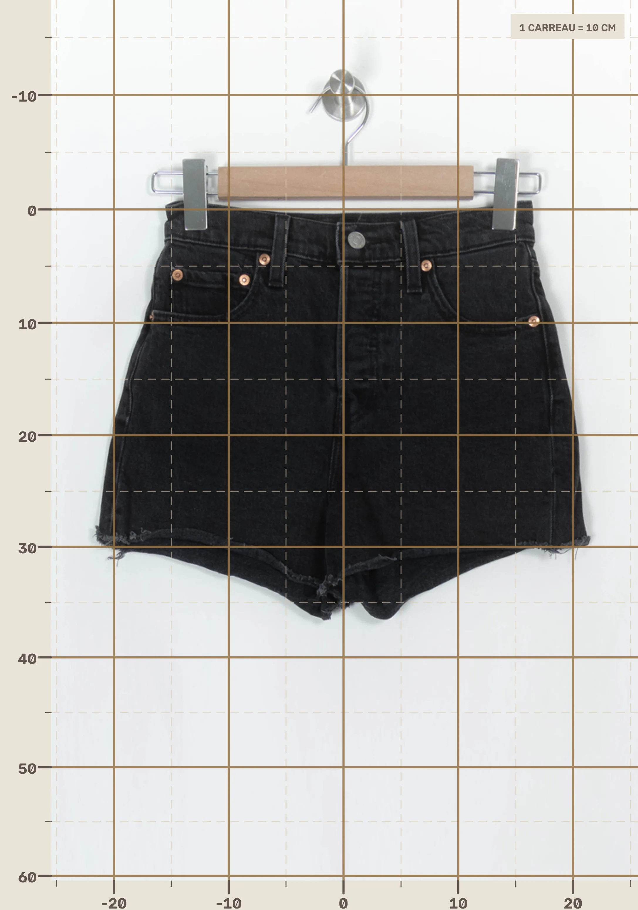 Shorts LEVI'S - Seconde main Black