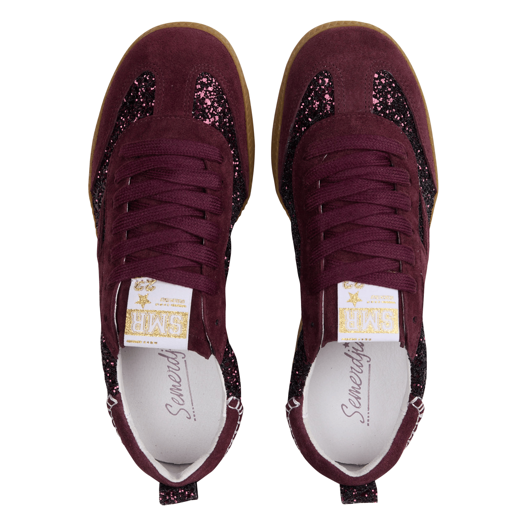 Lage sneakers met pailletten SEMERDJIAN - SMR Rood