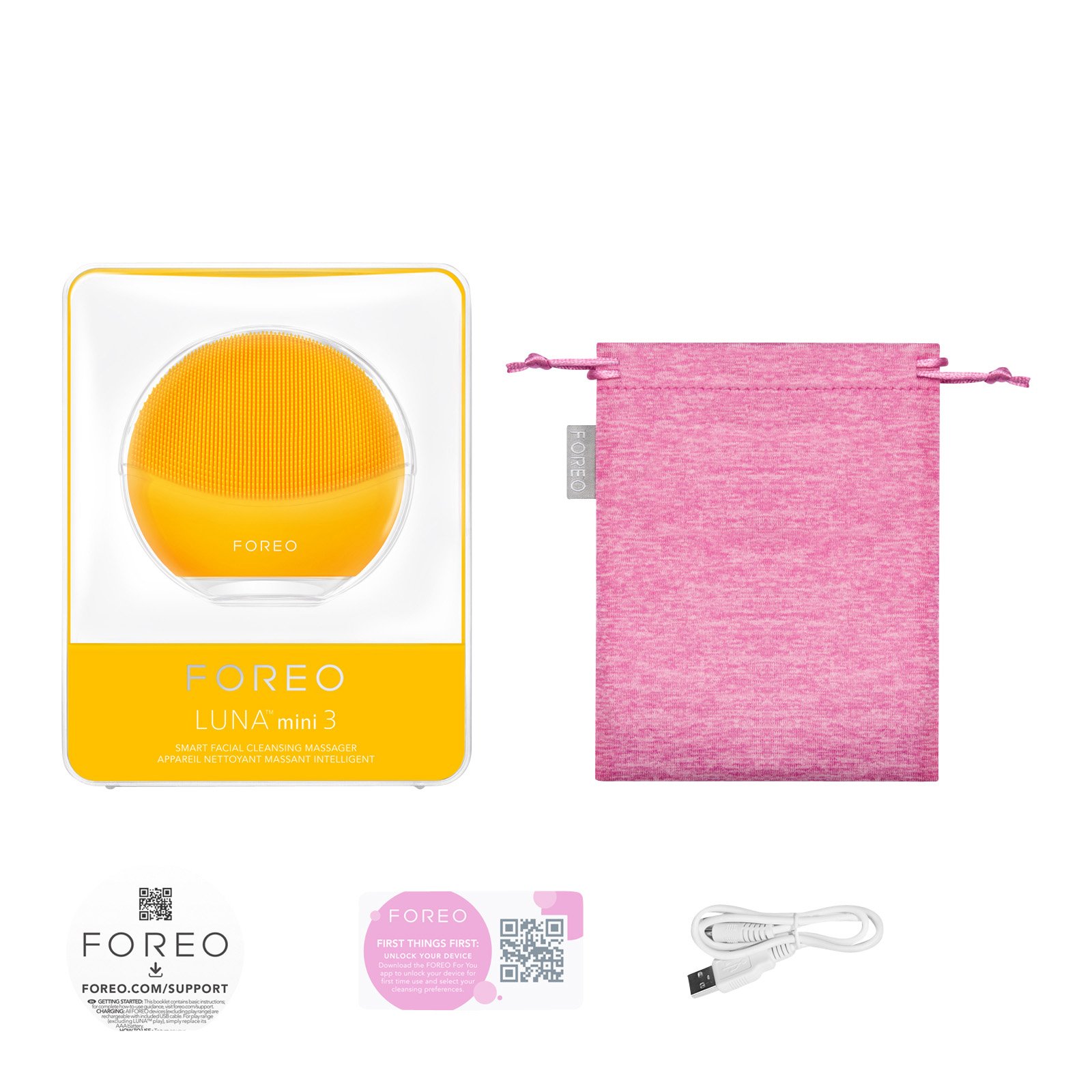LUNA (TM) Mini 3 FOREO Sunflower yellow