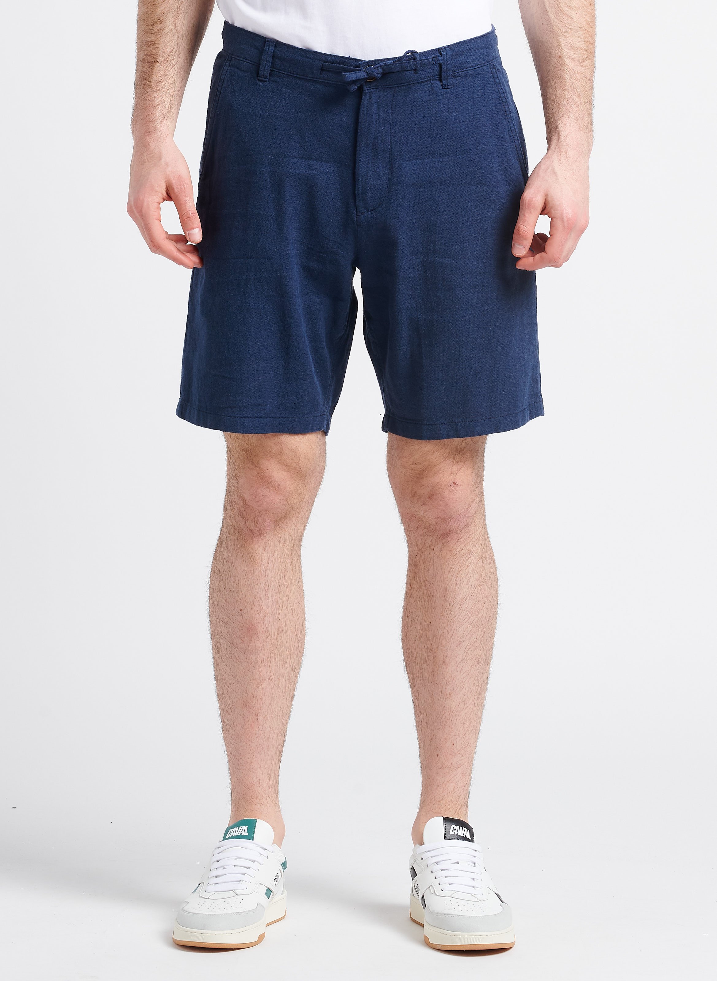 Regular-fit organic cotton-blend shorts SELECTED