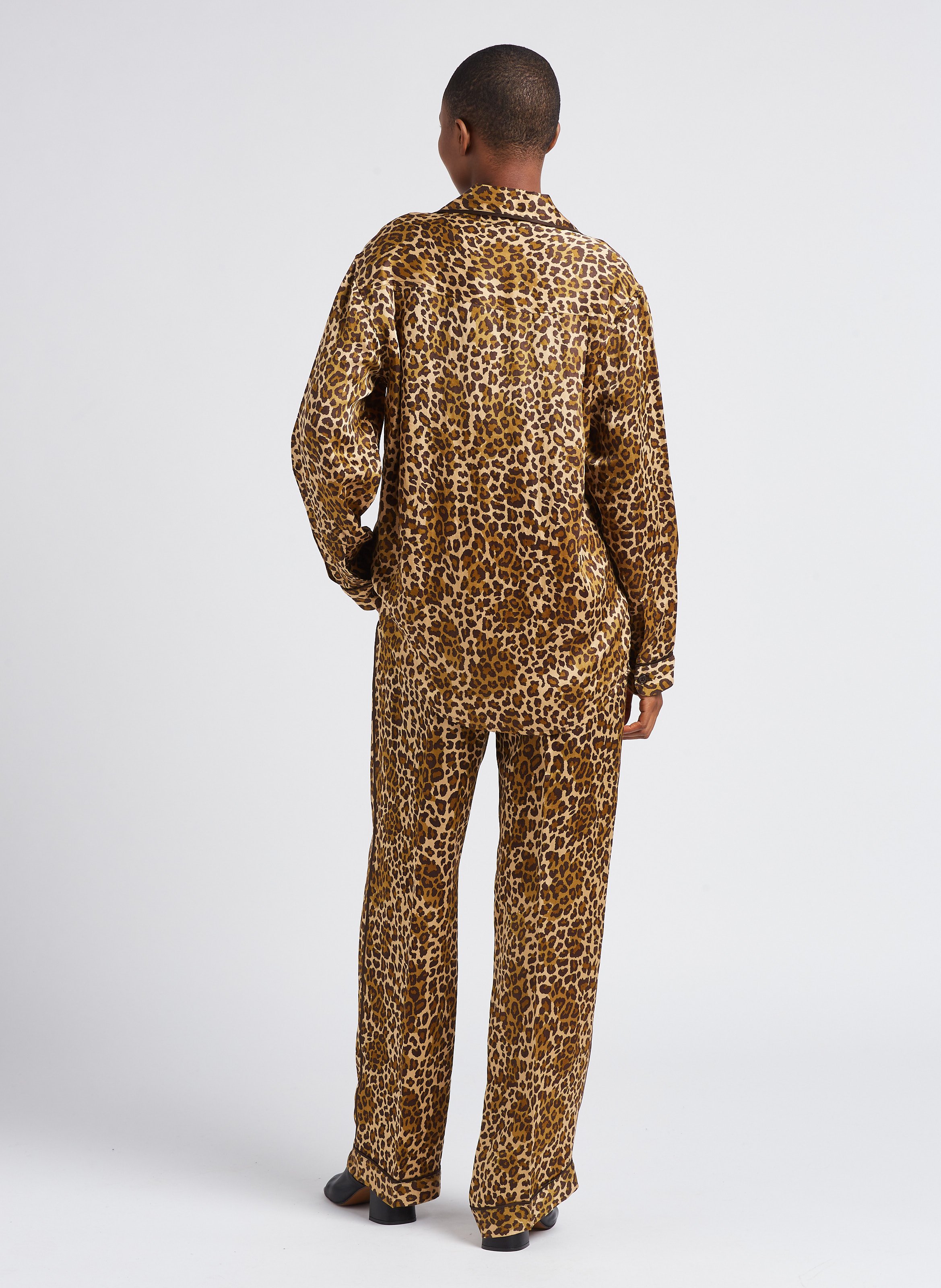 Printed shirt with classic collar LAURENCE BRAS Brown