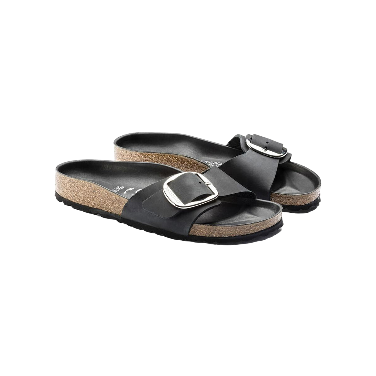 Faux leather sandals Black