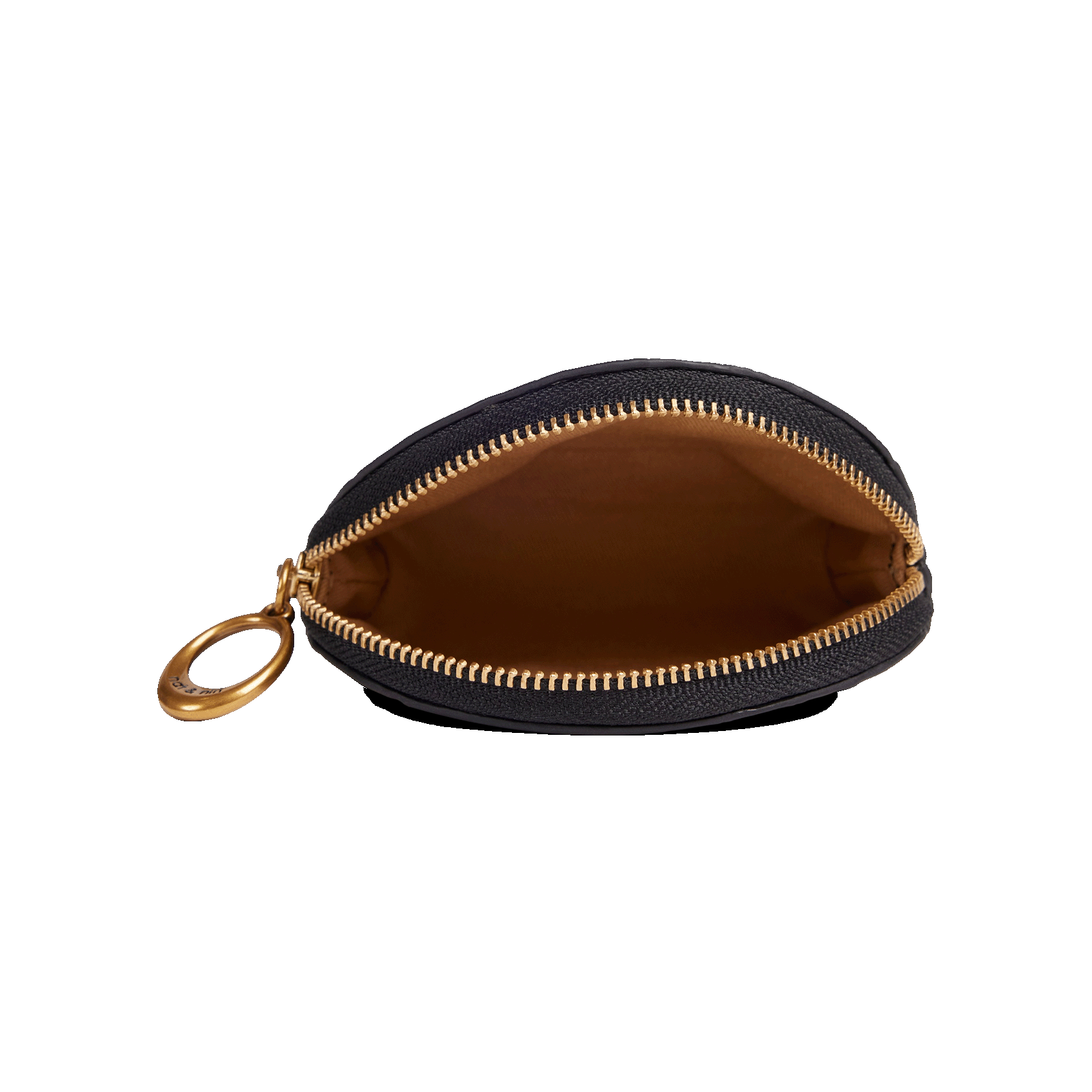 Porte-monnaie en cuir NAT & NIN Noir