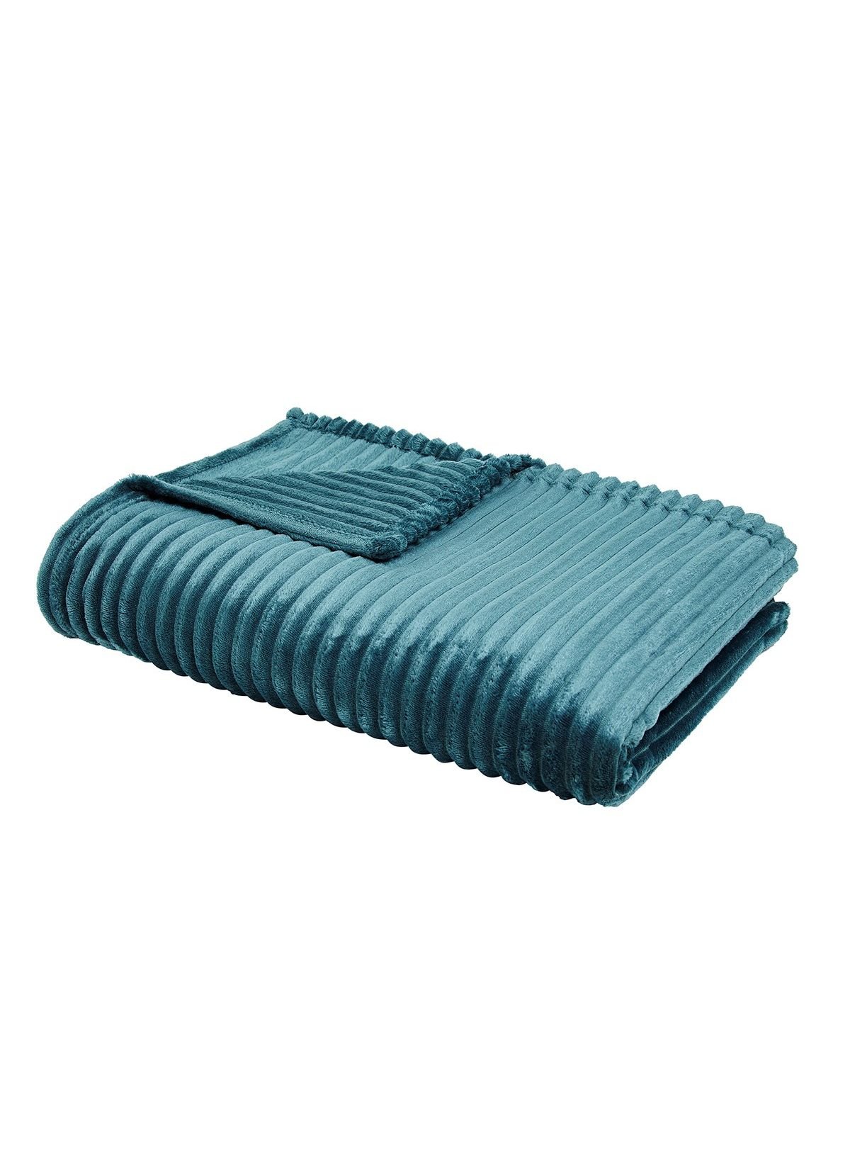 Plain ribbed throw TODAY LINGE DE MAISON Blue