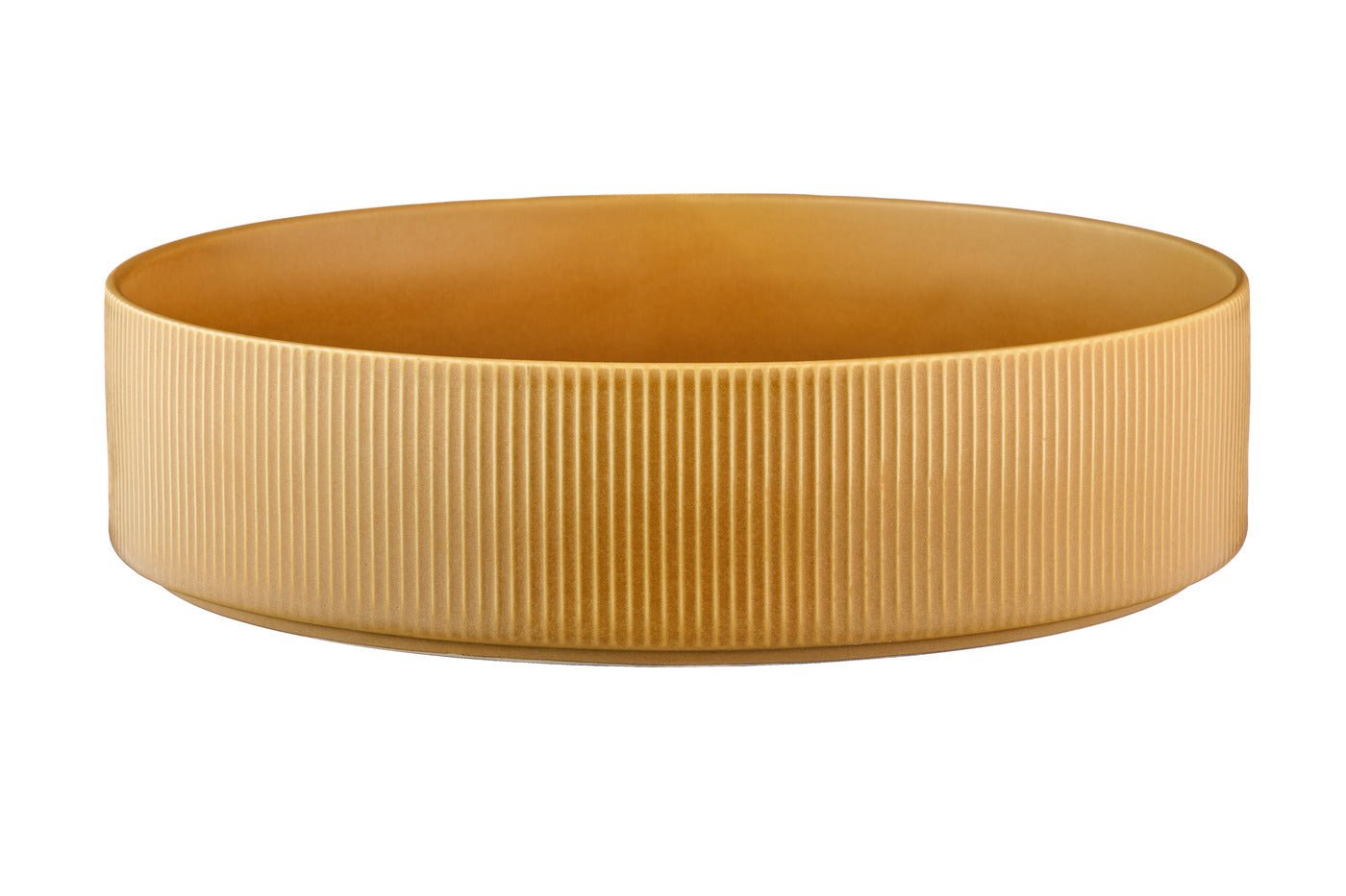 Scandinavian salad bowl BJORN Yellow