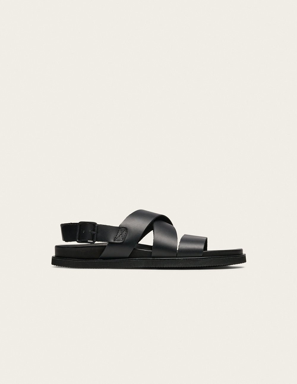 Faux leather sandals ODAJE EX. M.MOUSTACHE Black