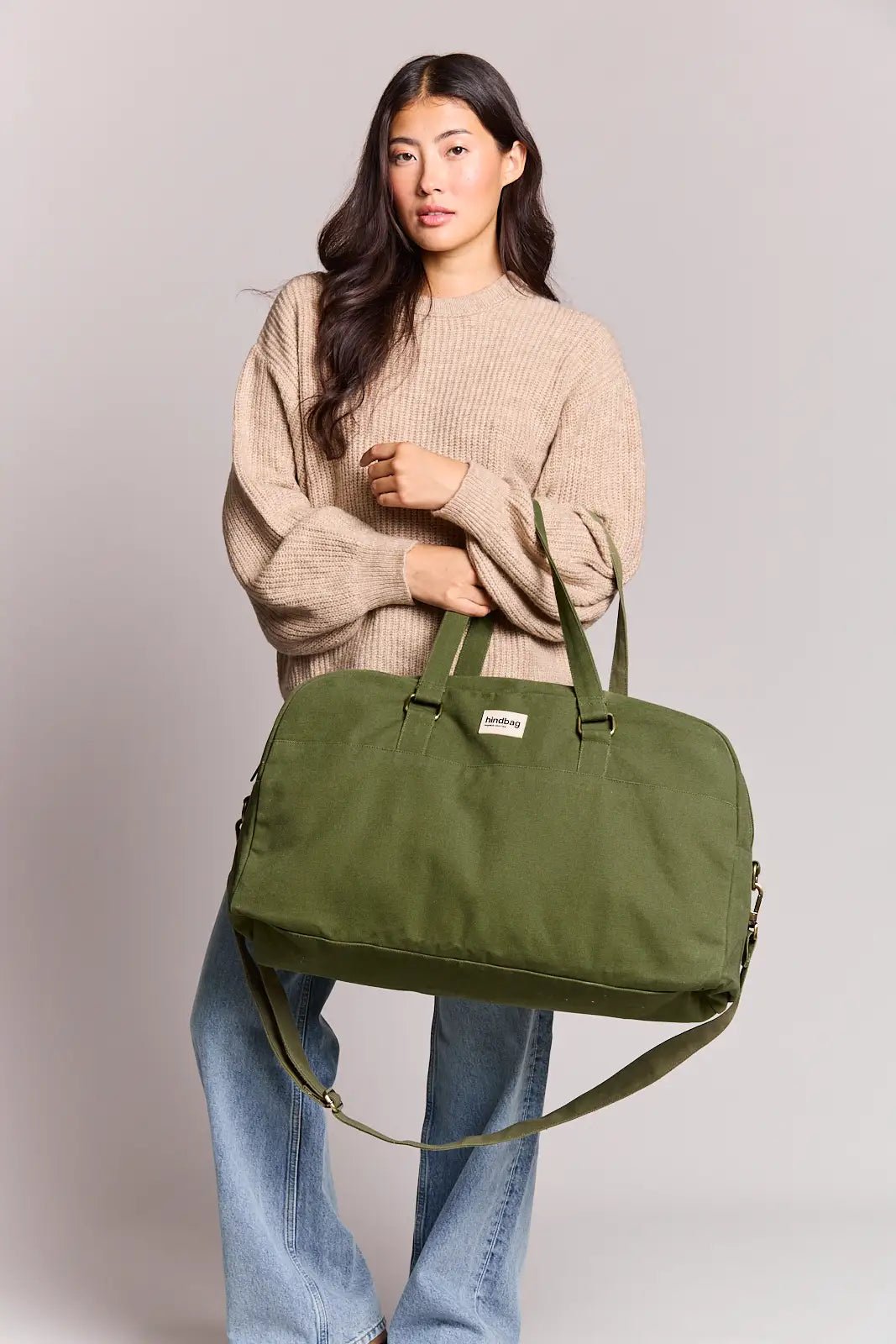 Cotton travel bag HINDBAG Green