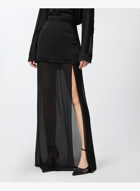 スカート PINKO Woman Skirt Black 104381A18E Z99 Elegant long skirt Noir Pinko - Women 104686_A2CO_Z99_44