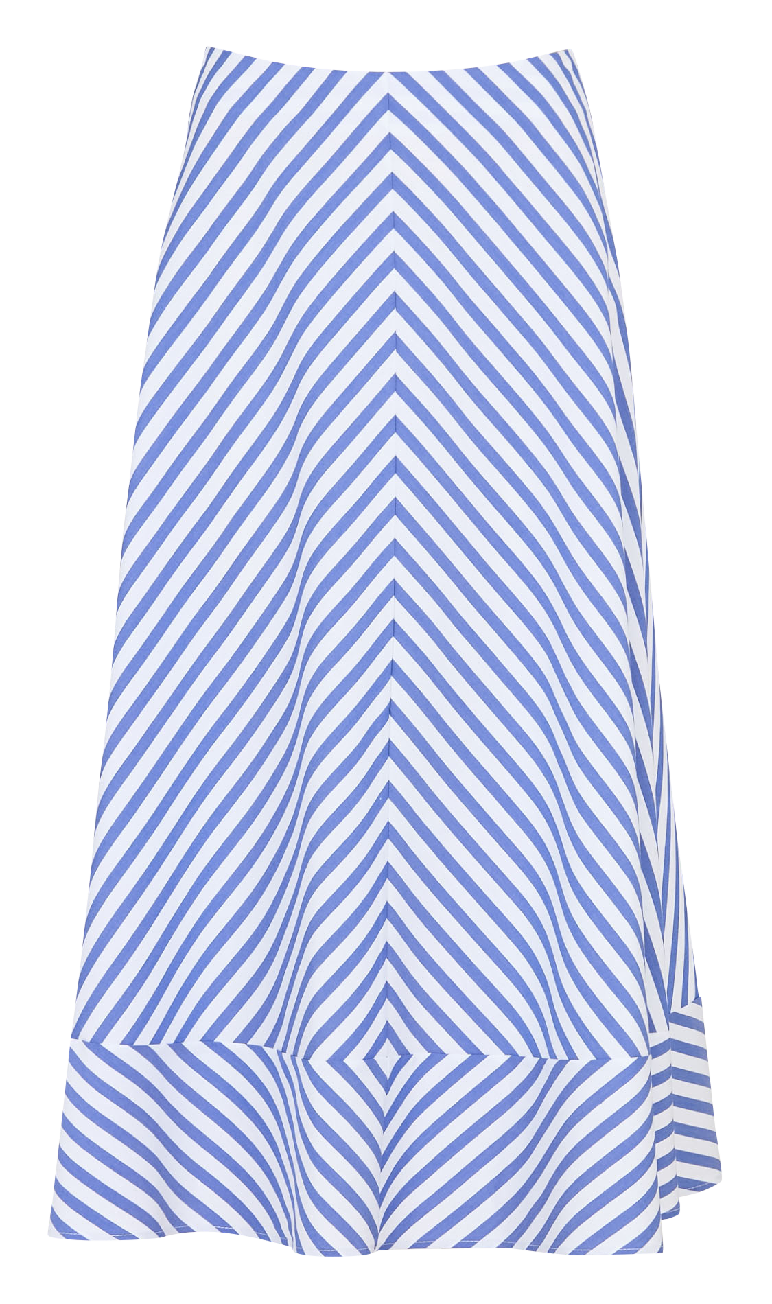 Striped long skirt in blended cotton IMPERIAL Multicolored