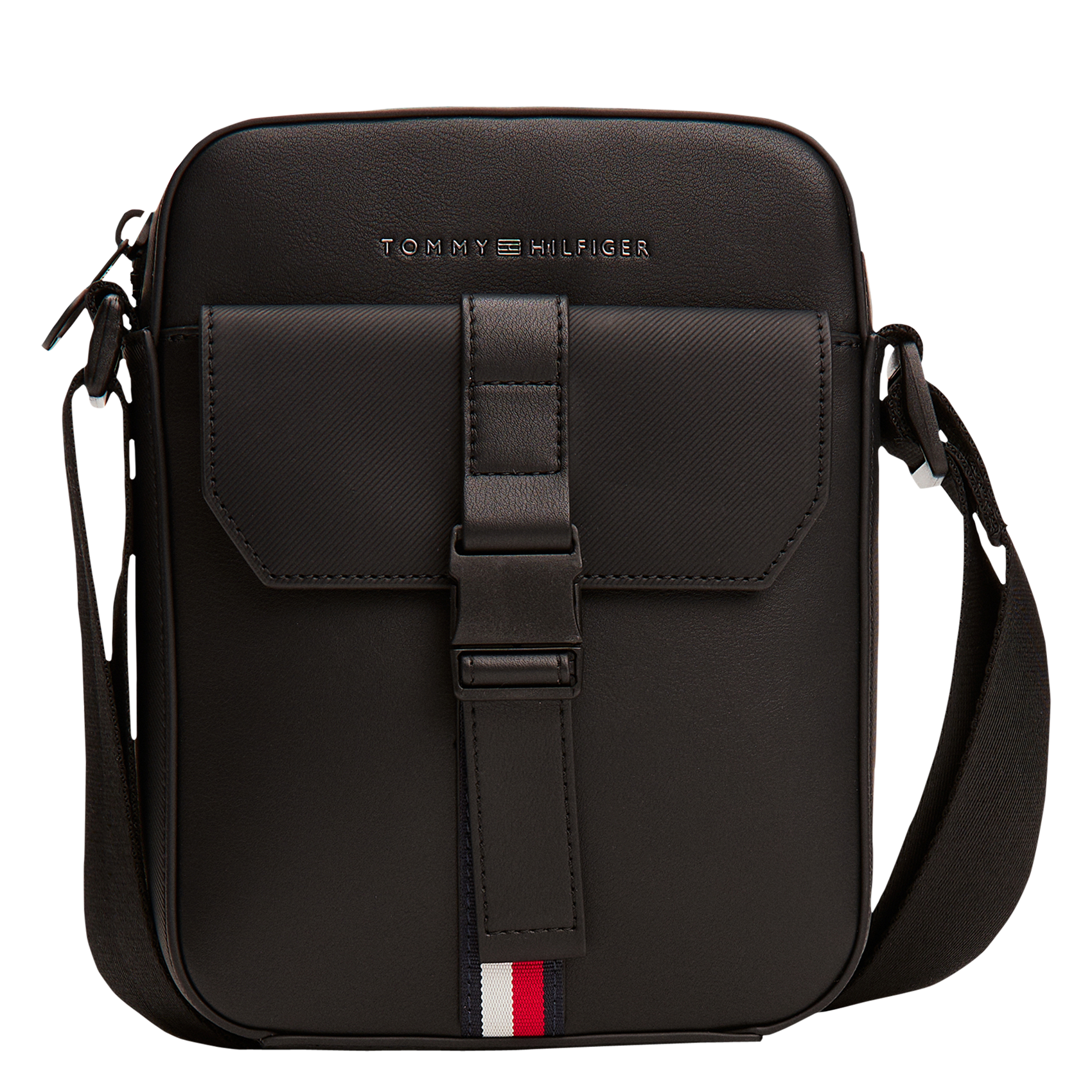 Umhängetasche mit Umschlag TOMMY HILFIGER Schwarz