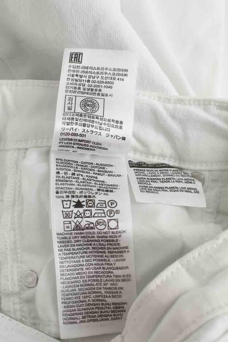 721 Slim Cotton Jeans LEVI'S - Seconde main White