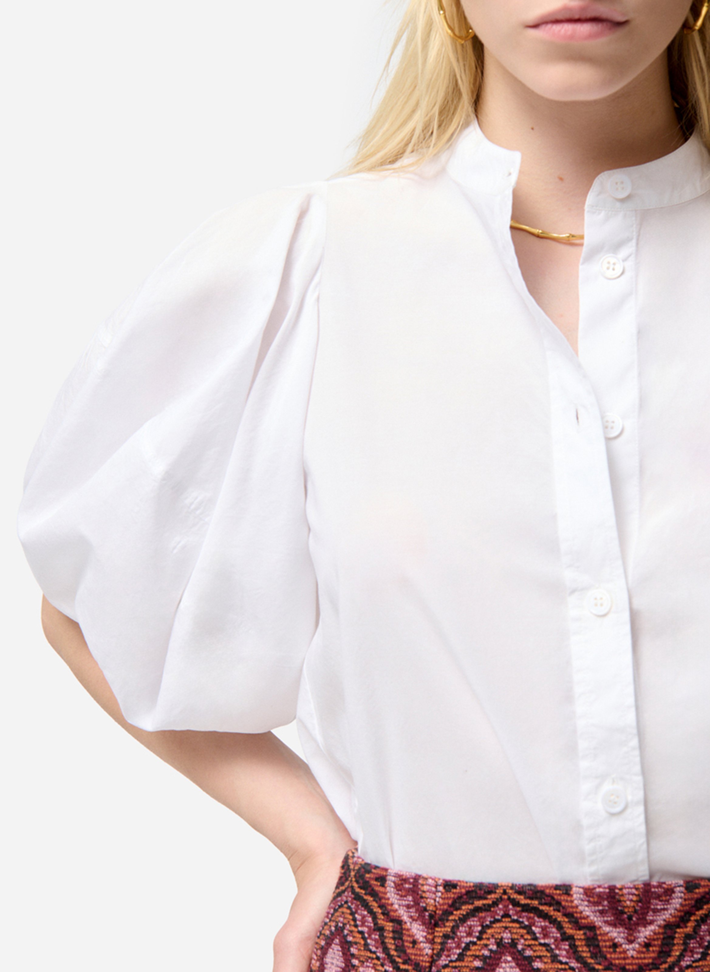 Blouse met ronde hals VANESSA BRUNO Beige