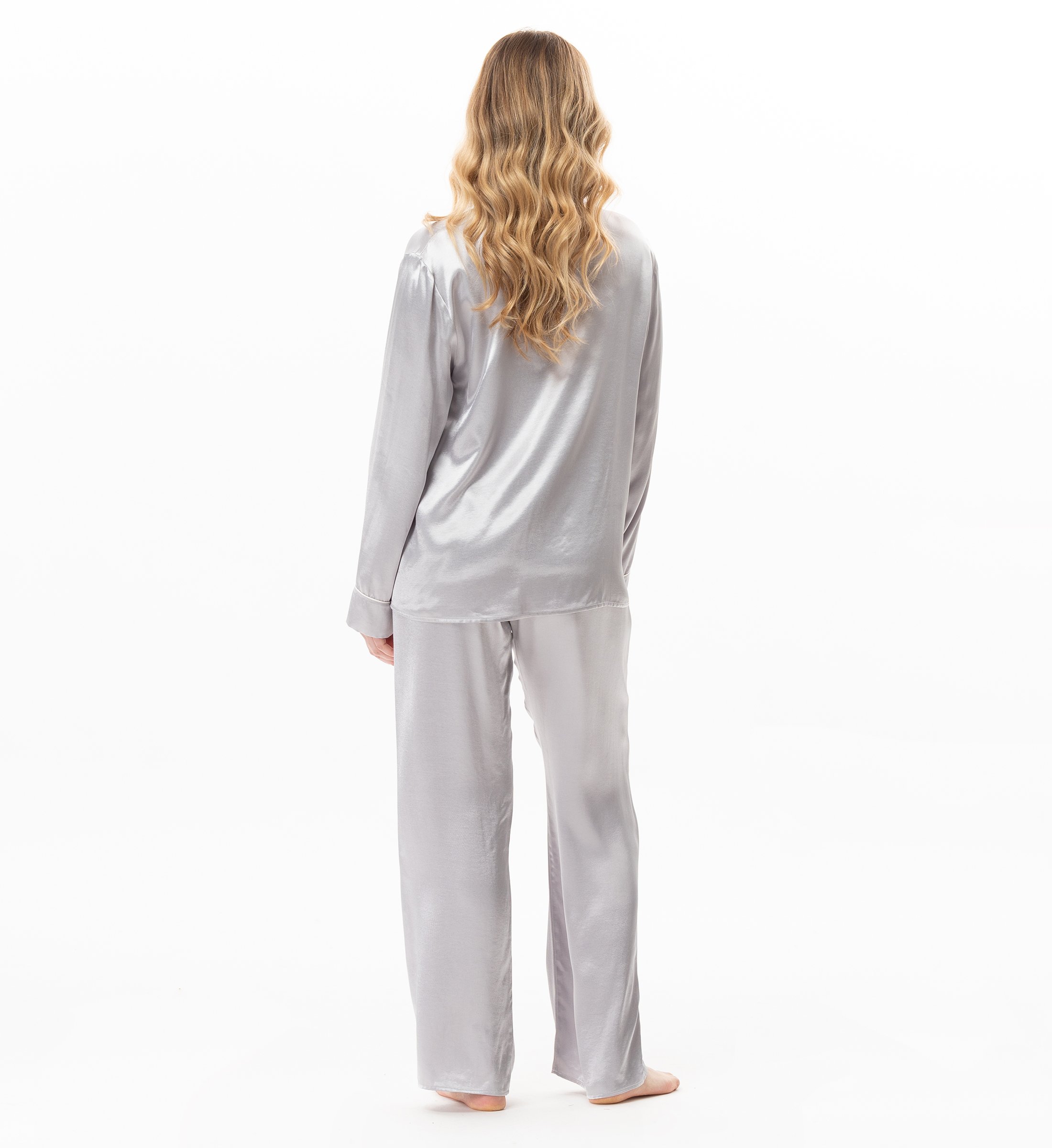 Buttoned viscose pyjama LE CHAT Grey