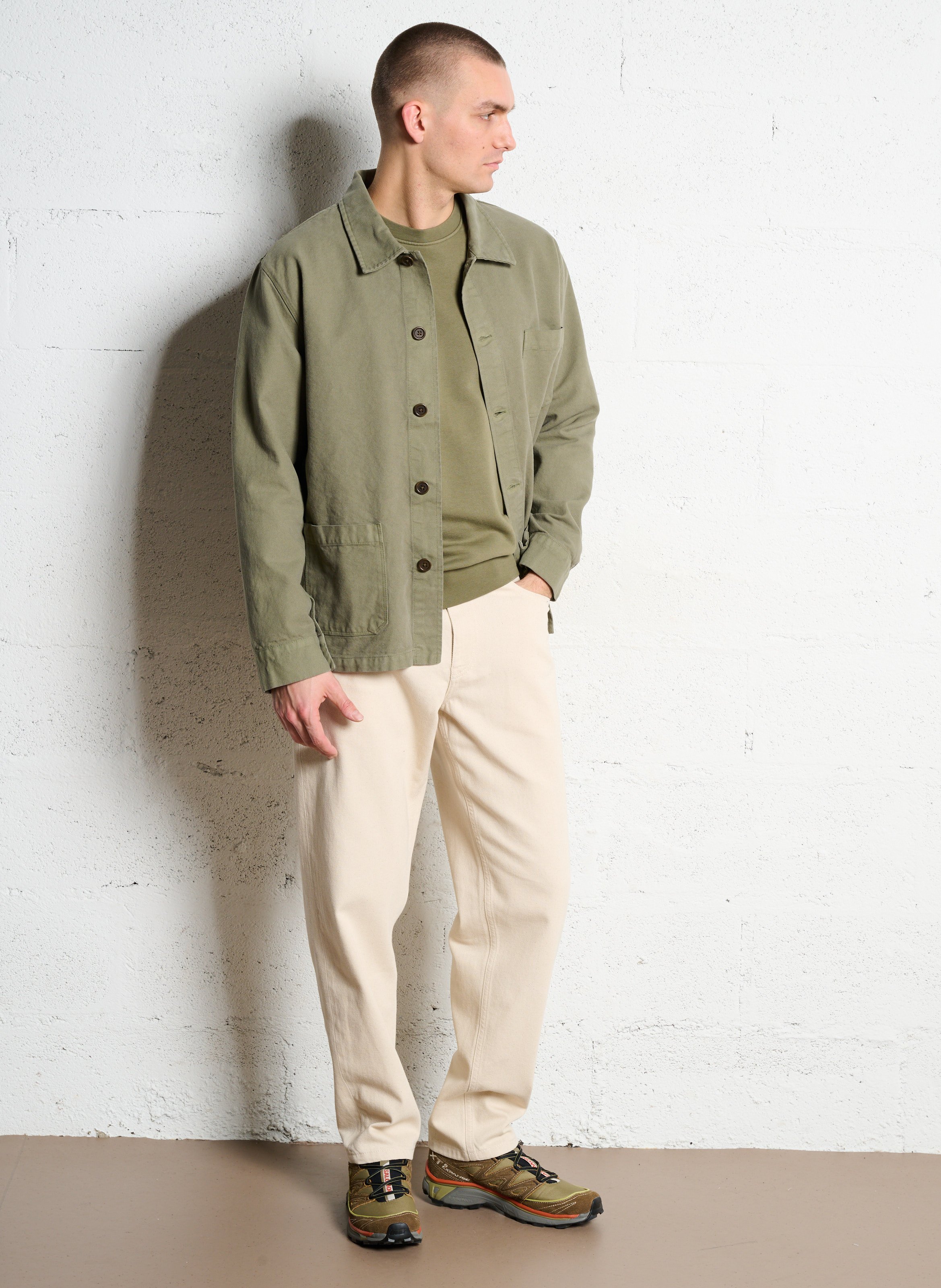 Baumwolljacke im Workwear-Stil COLORFUL STANDARD Grun