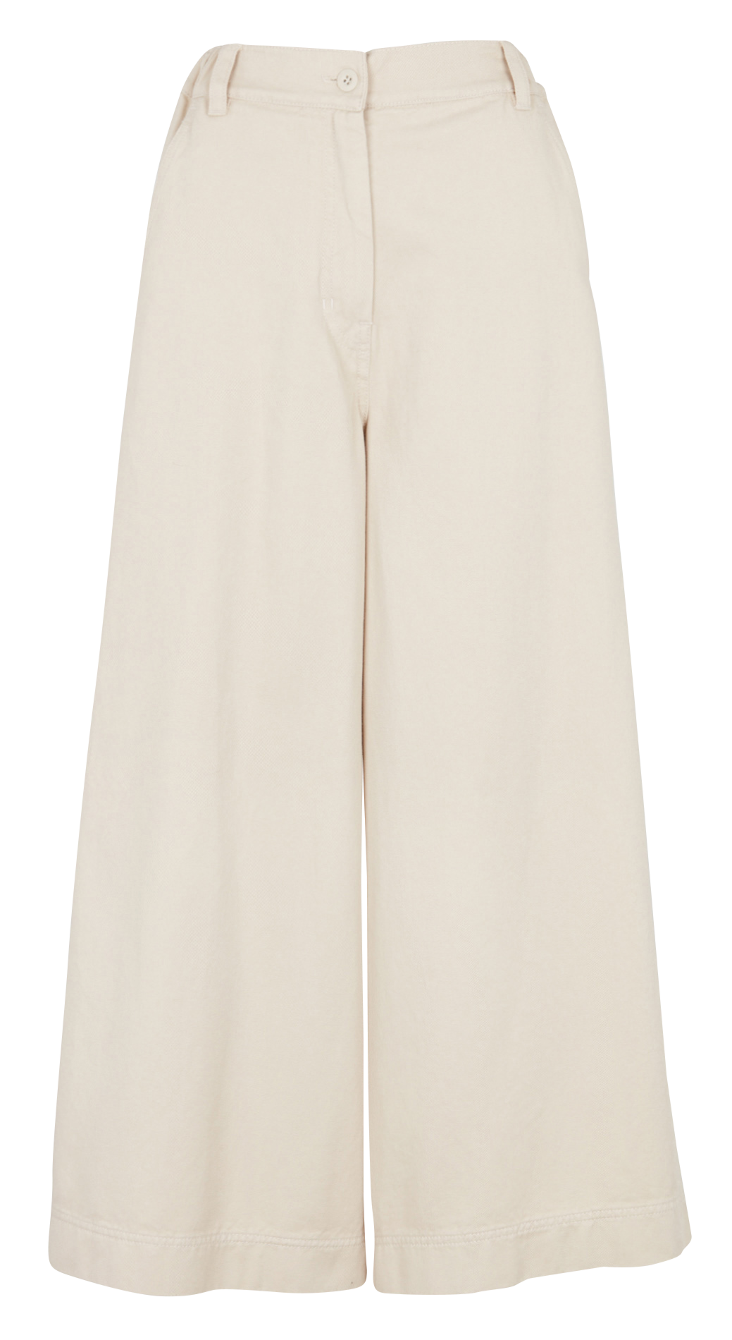 Pantalon large taille haute en coton MAX MARA WEEK END Beige