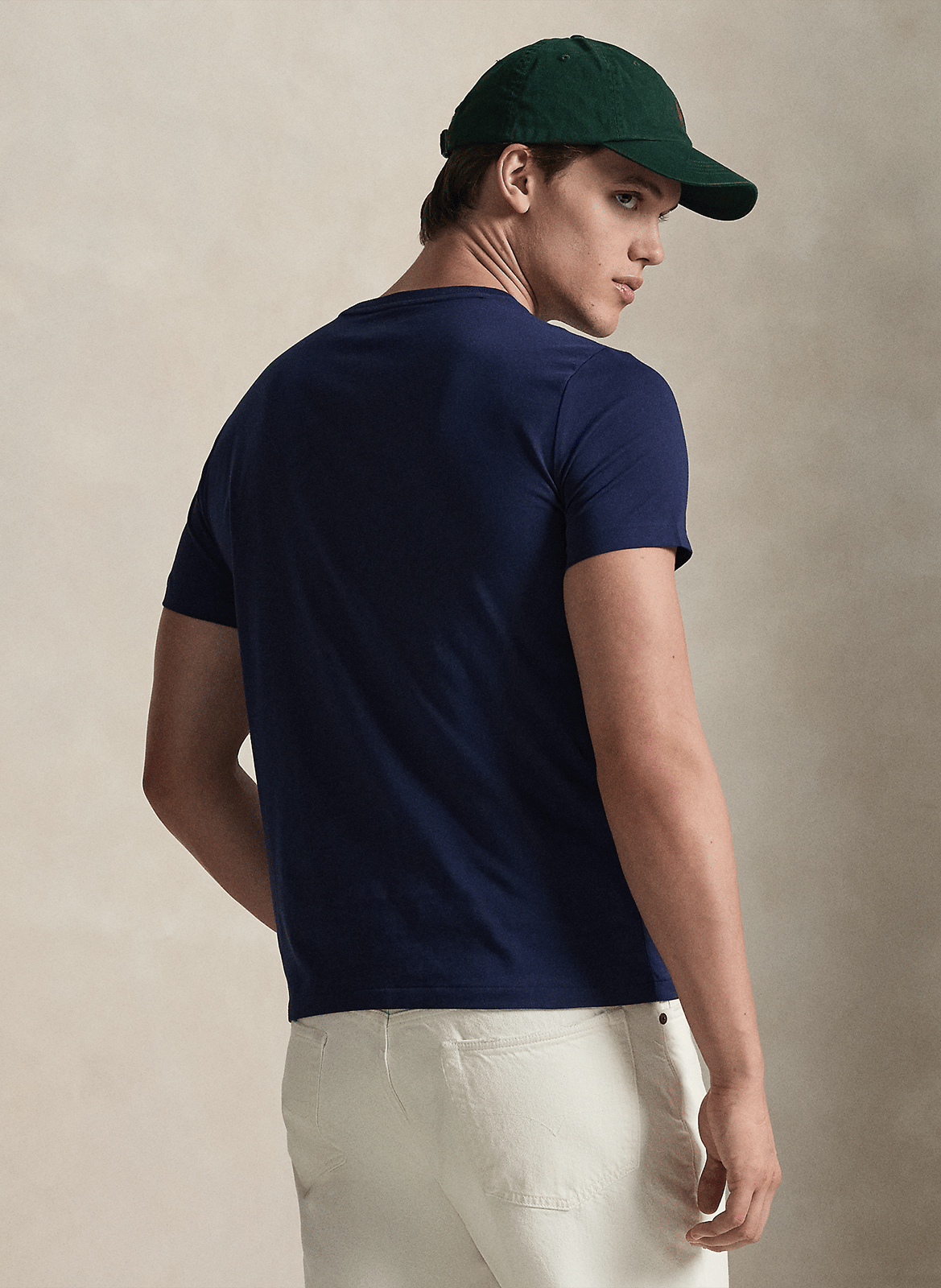 Slim-fit cotton T-shirt POLO RALPH LAUREN Blue