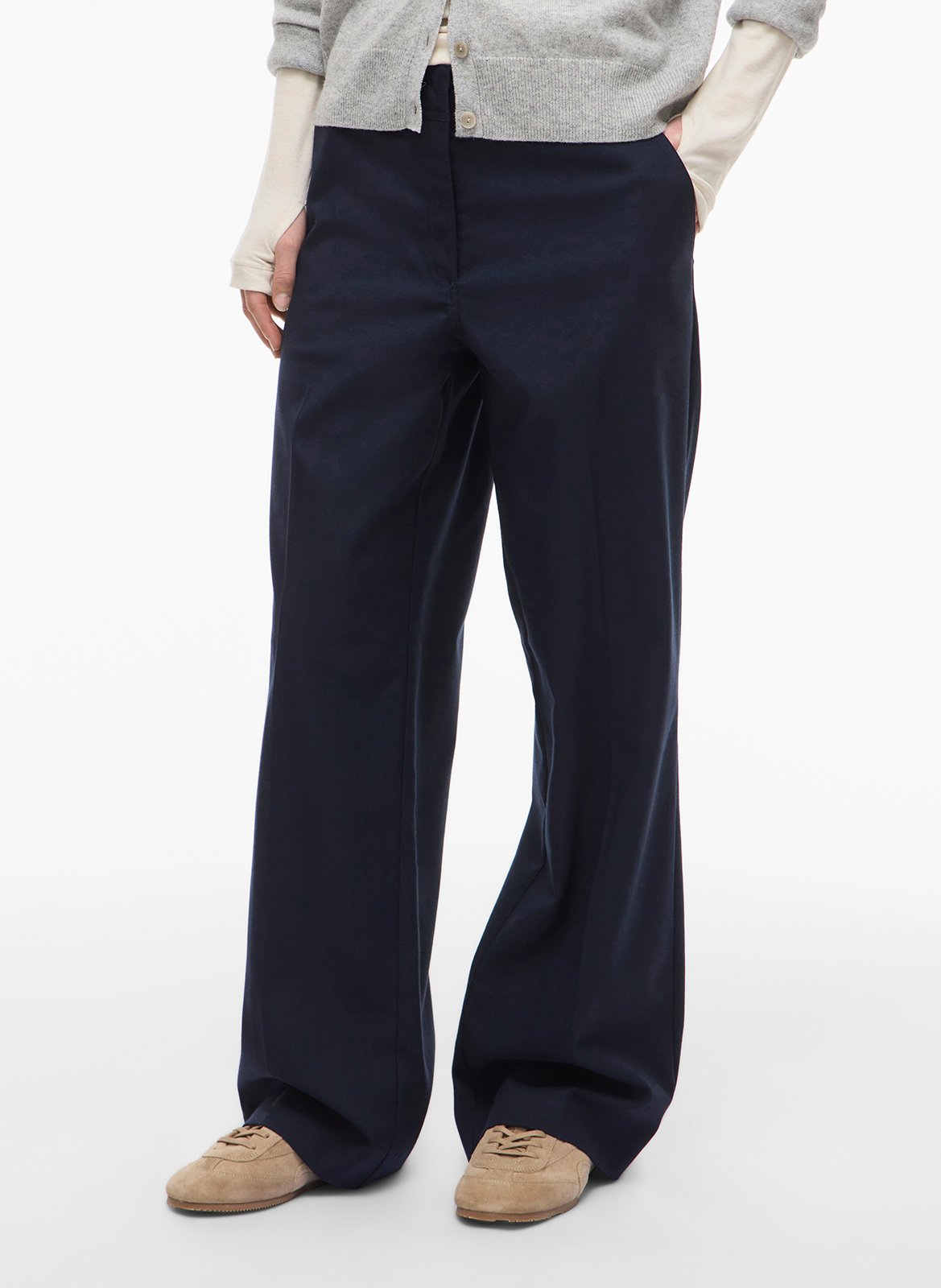 Bandplooibroek ROUGE EDIT Blauw