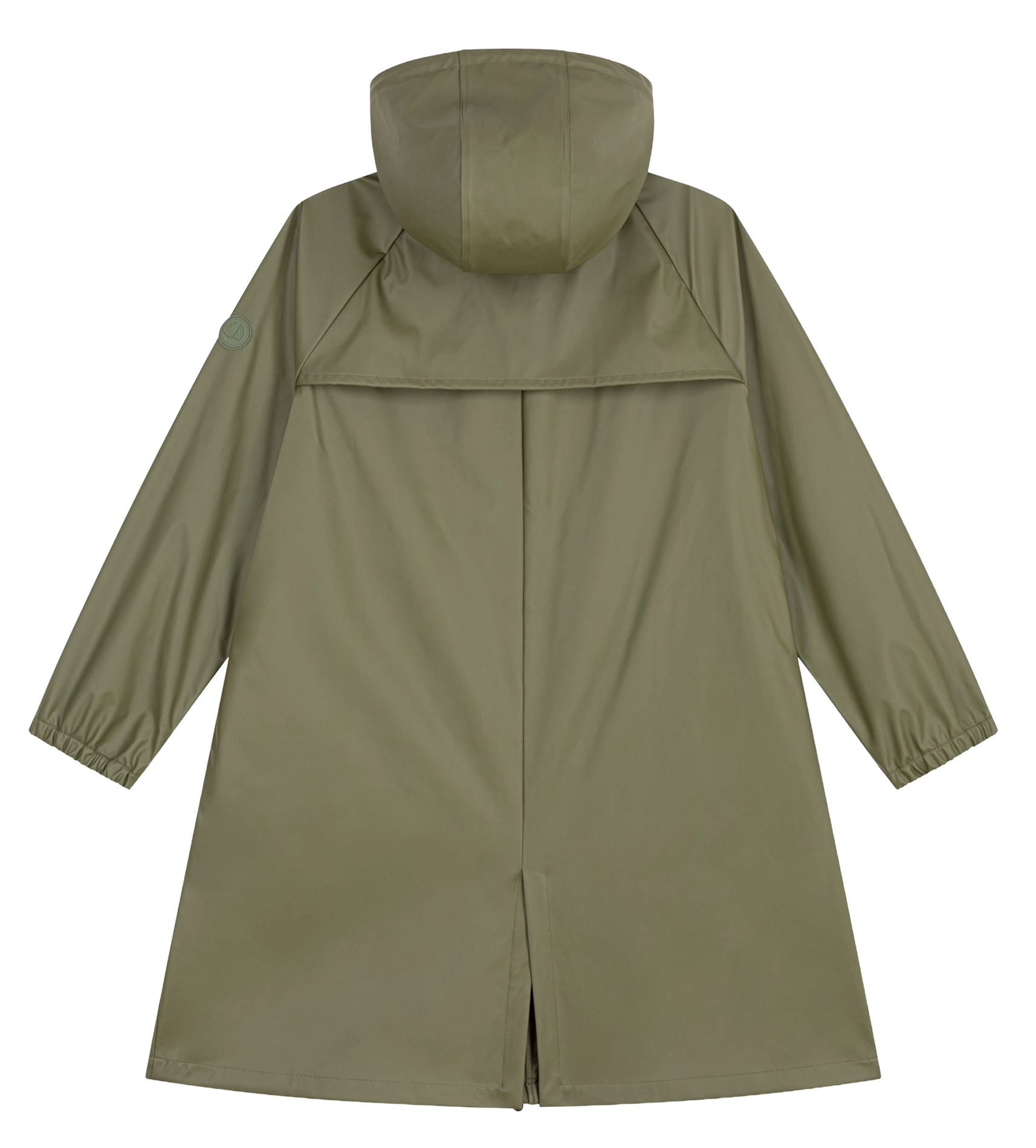 Windjack met ritssluiting en capuchon in effen kleur PETIT BATEAU Kaki