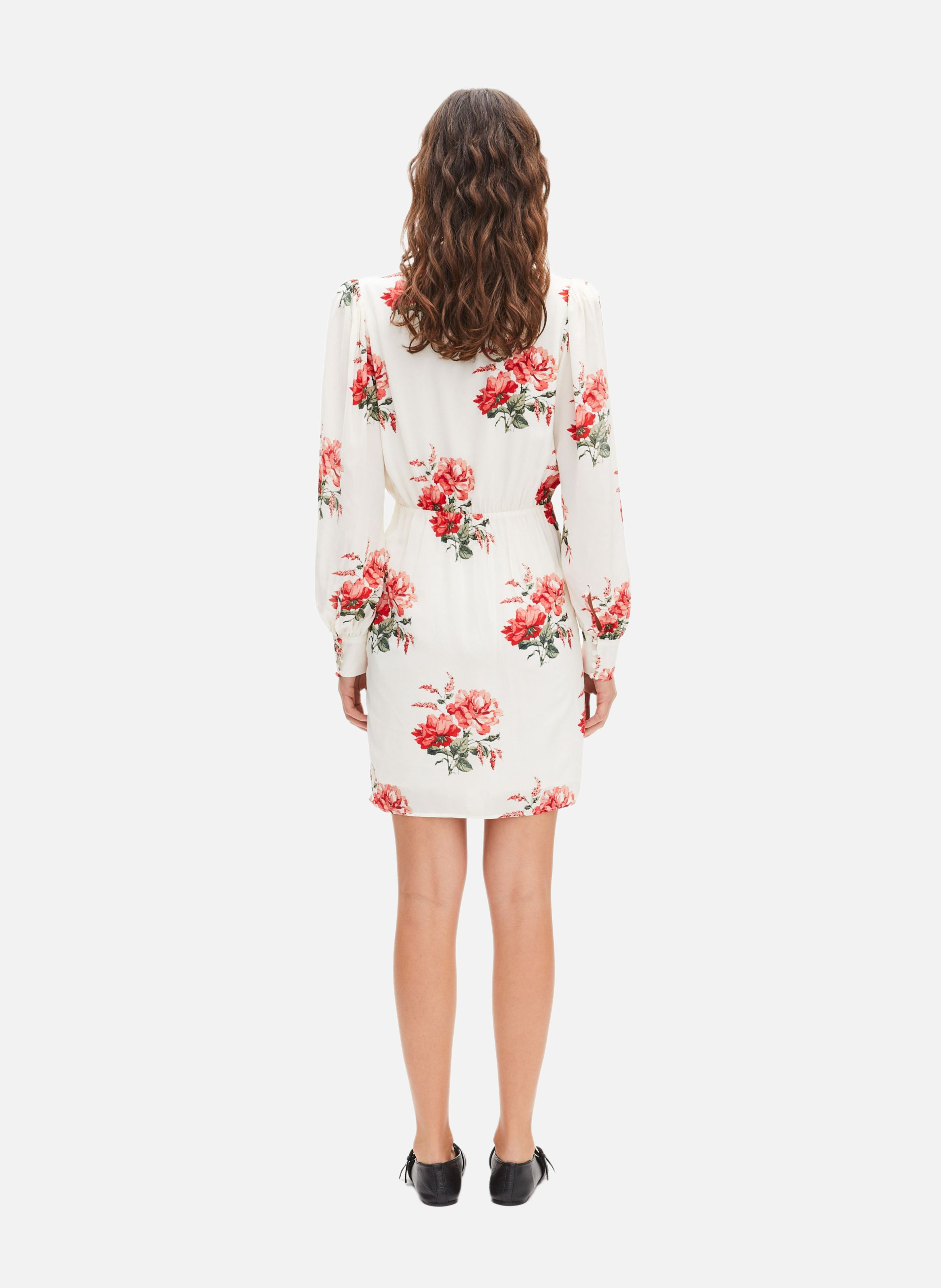 Short floral print wrap dress THE KOOPLES White