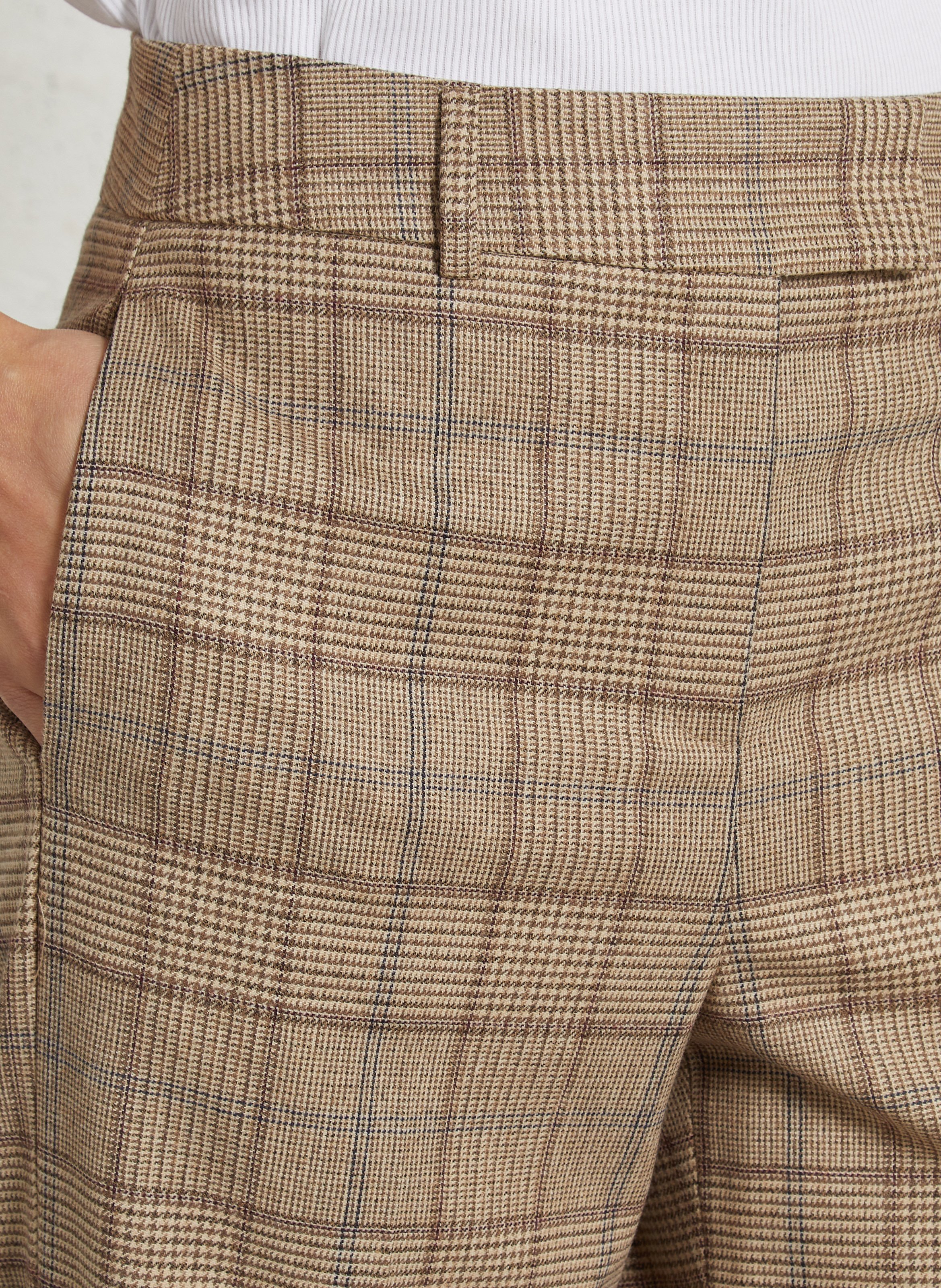 Pantalon de tailleur à carreaux MAISON 123 Beige