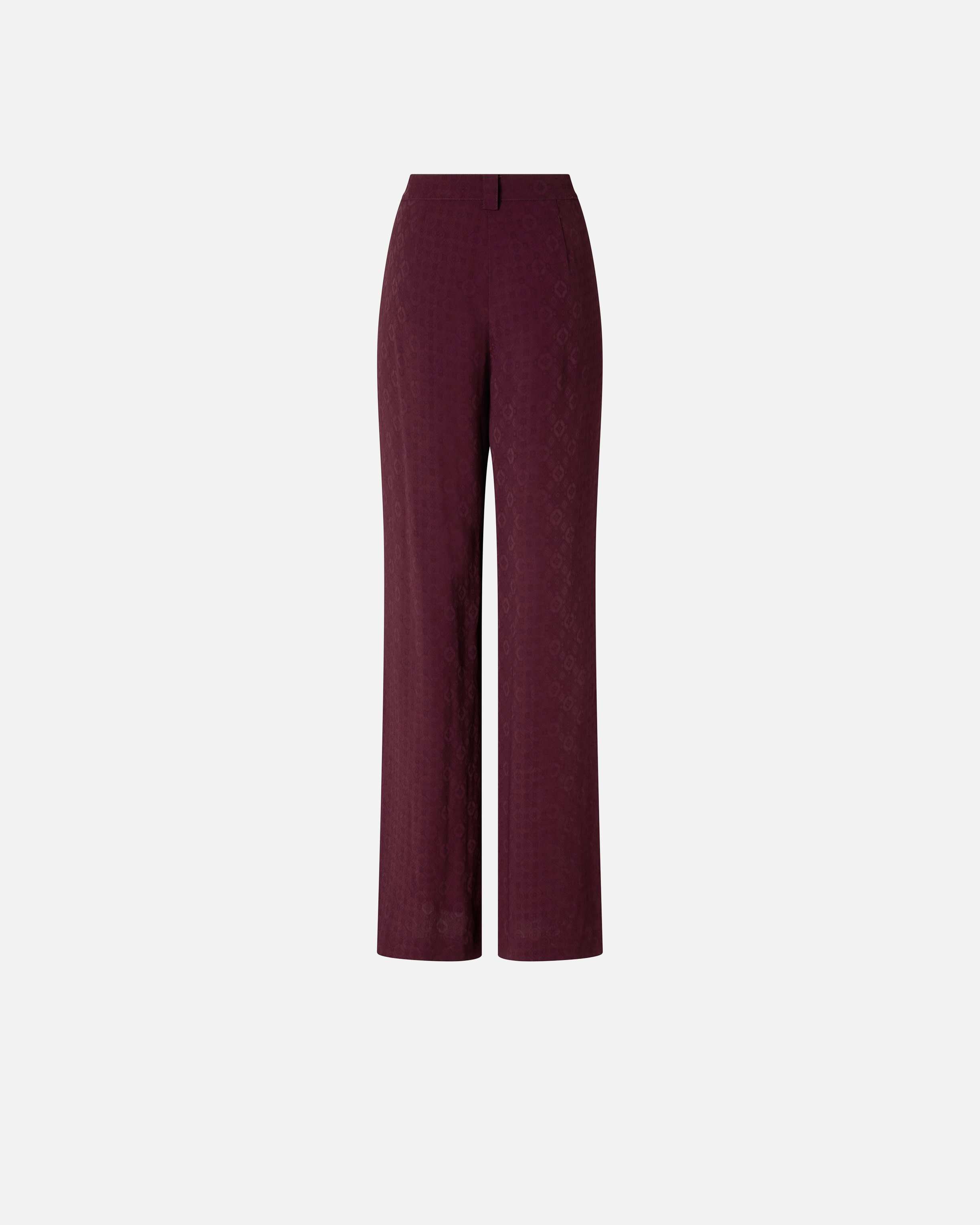 Jacquard pants with tie pattern PINKO Red