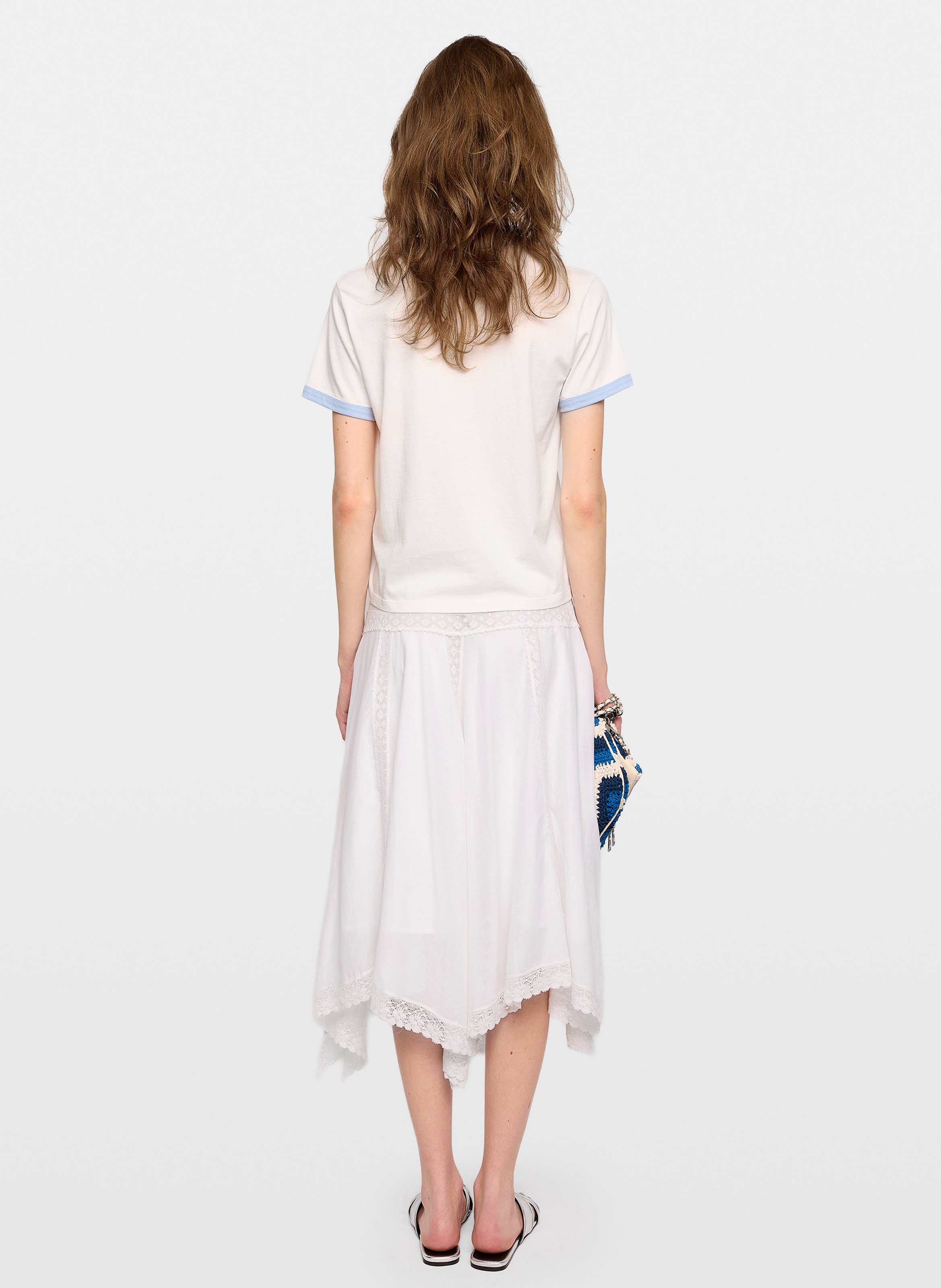 Asymmetric midi skirt ZADIG&VOLTAIRE White