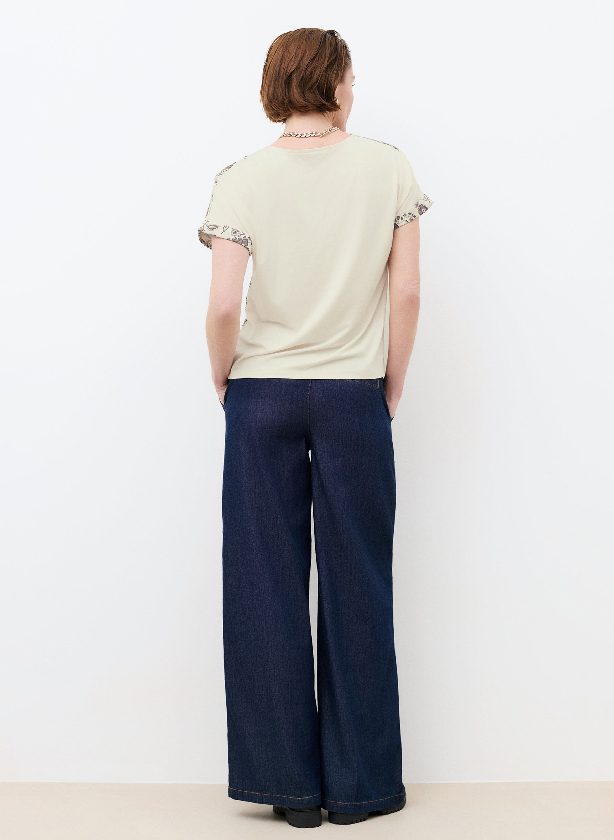 T-shirt met print CAROLL Bruin